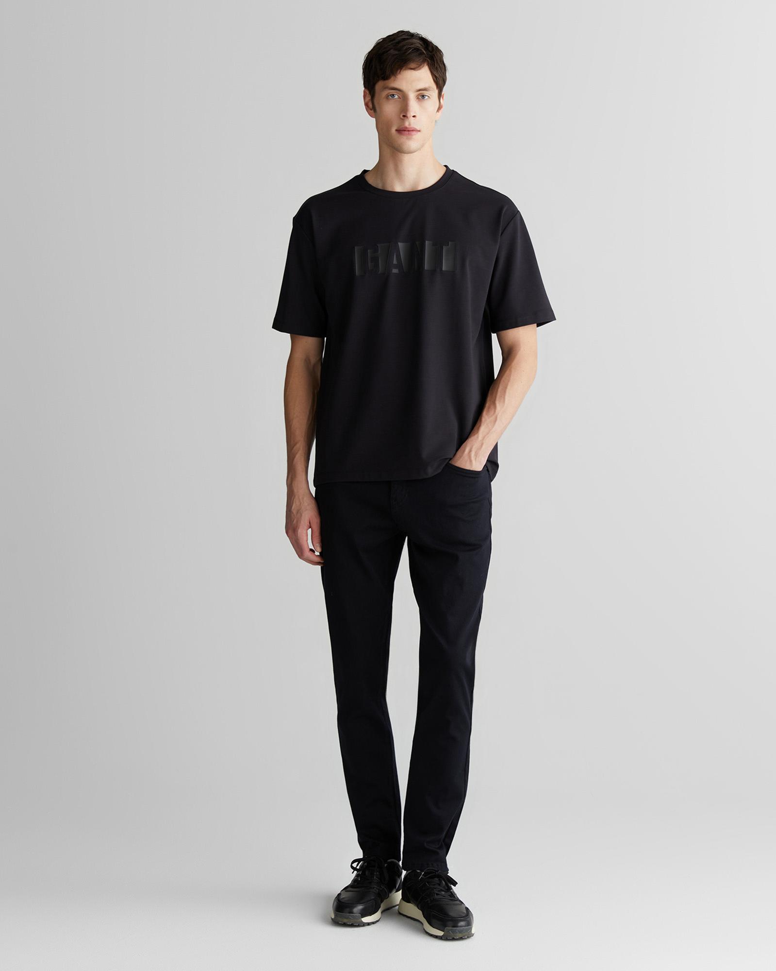 GANT Erkek Siyah Slim Fit Pantolon