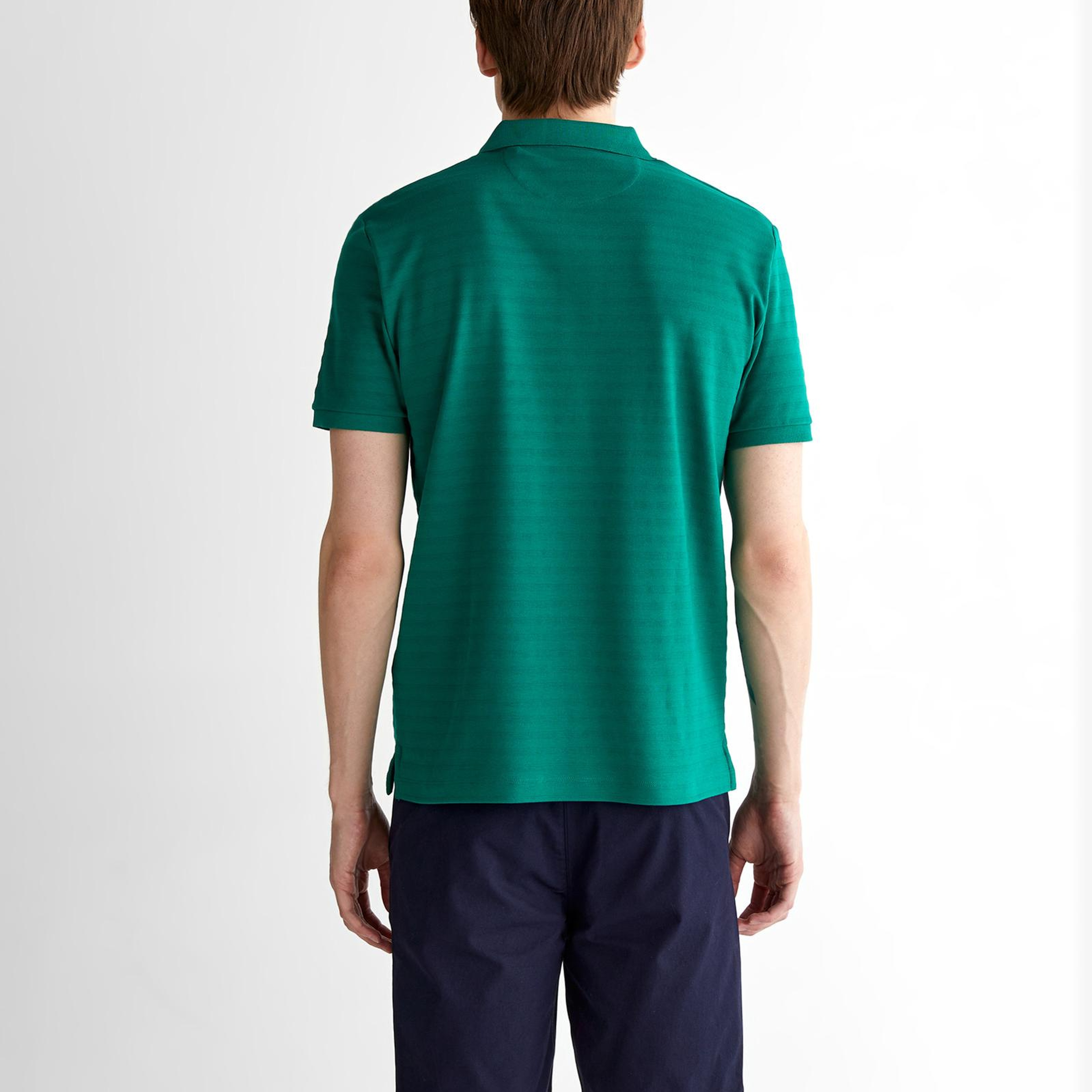 GANT Erkek Yeşil Regular Fit Çizgili Polo
