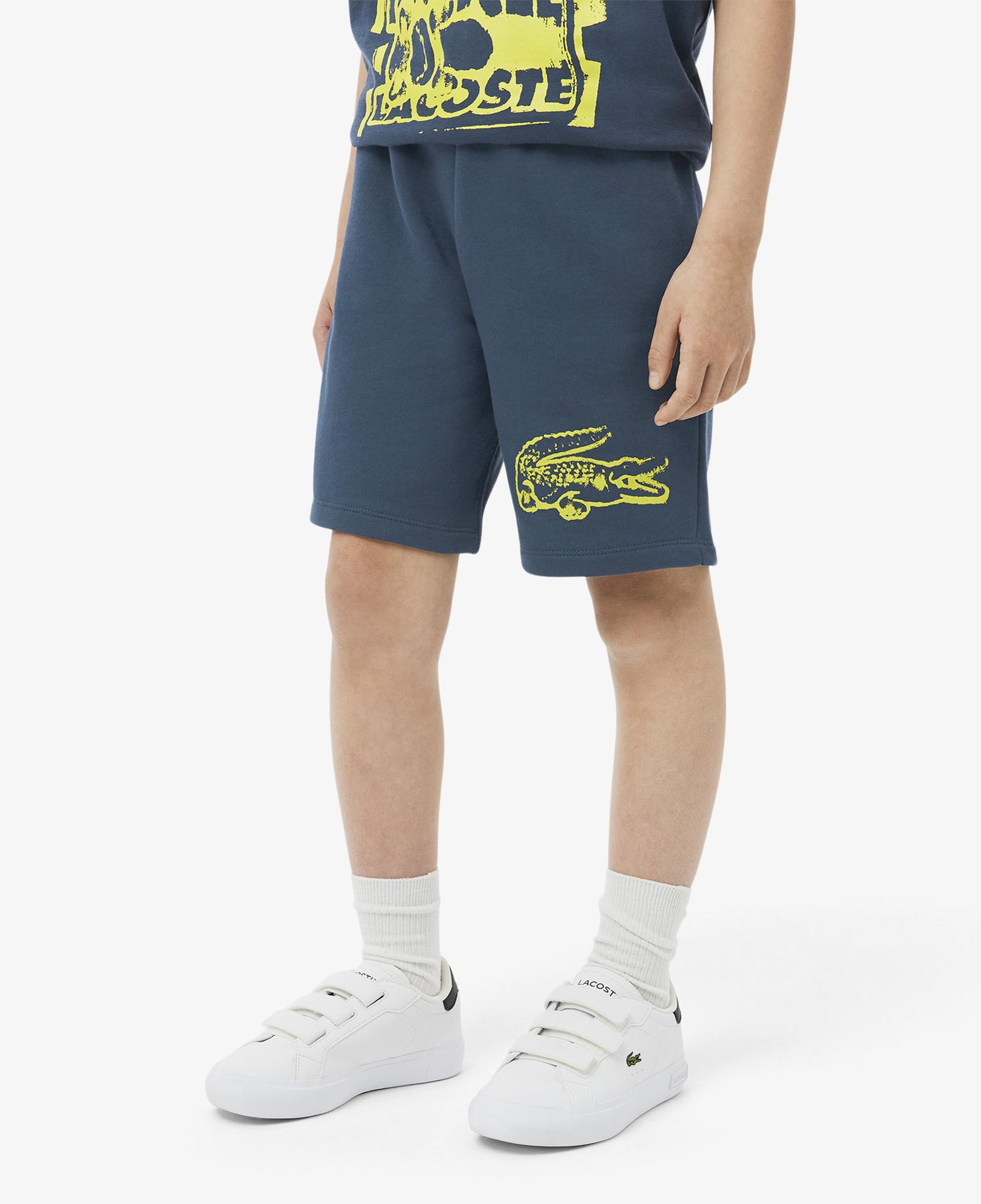 Lacoste Erkek Çocuk Baskılı Lacivert Şort