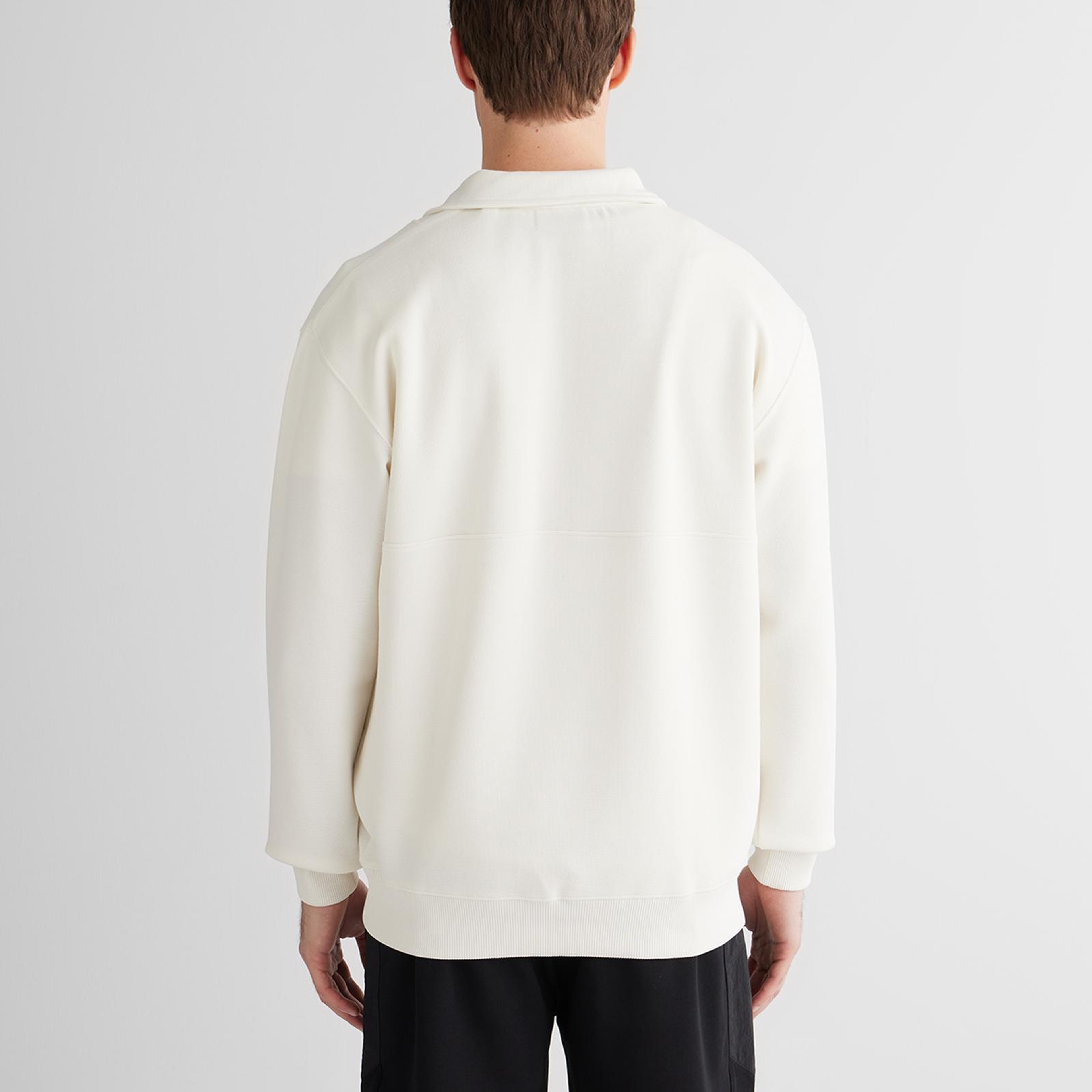 GANT Erkek Krem Relaxed Fit Sweatshirt