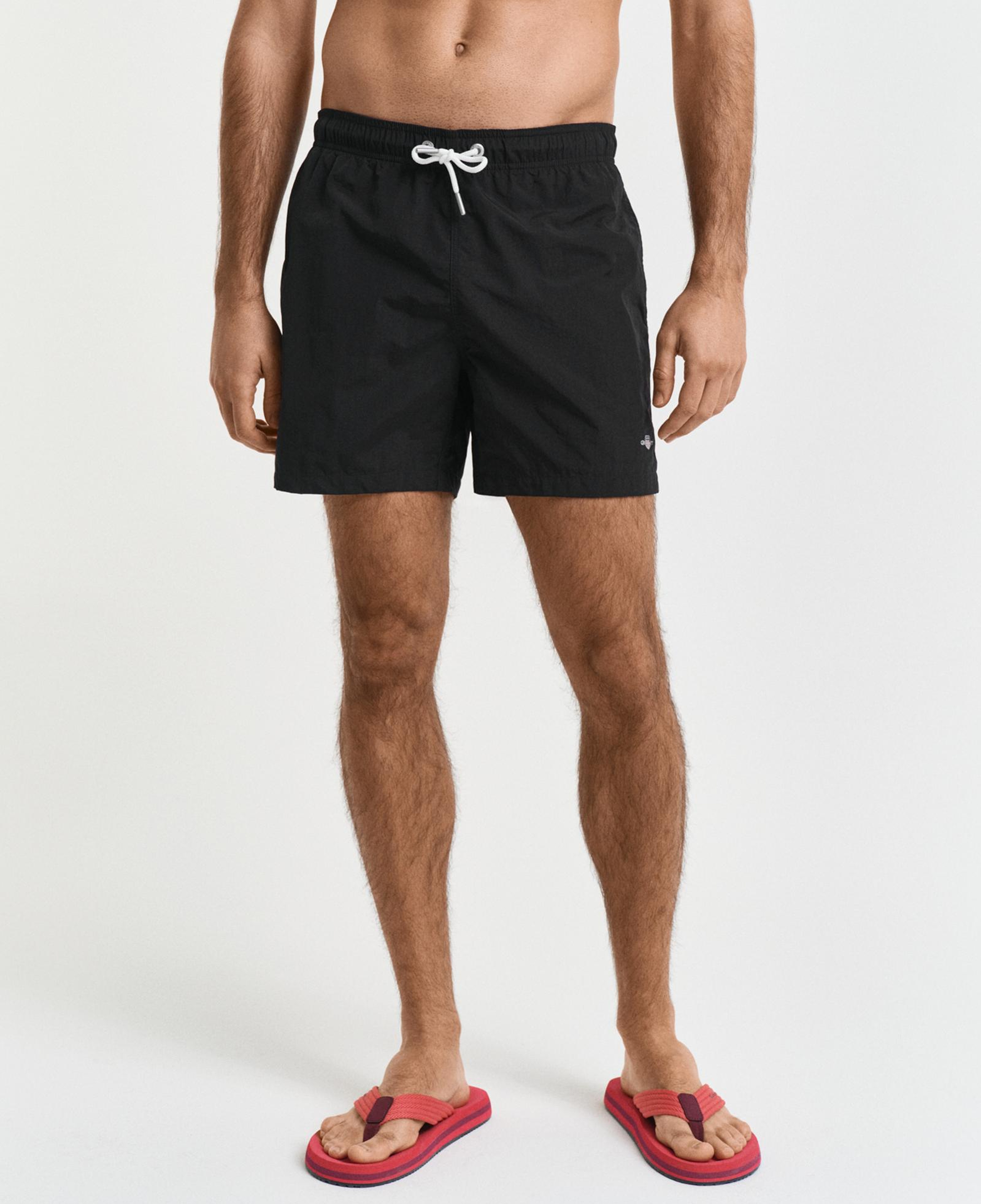 GANT Erkek Siyah Regular Fit Mayo Şort