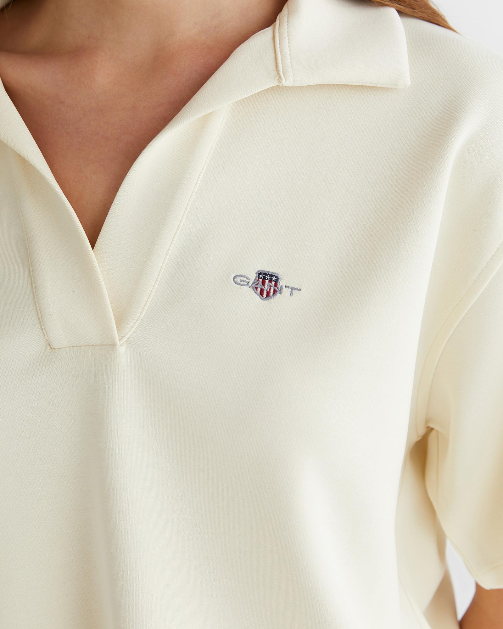GANT Kadın Krem Logolu Polo