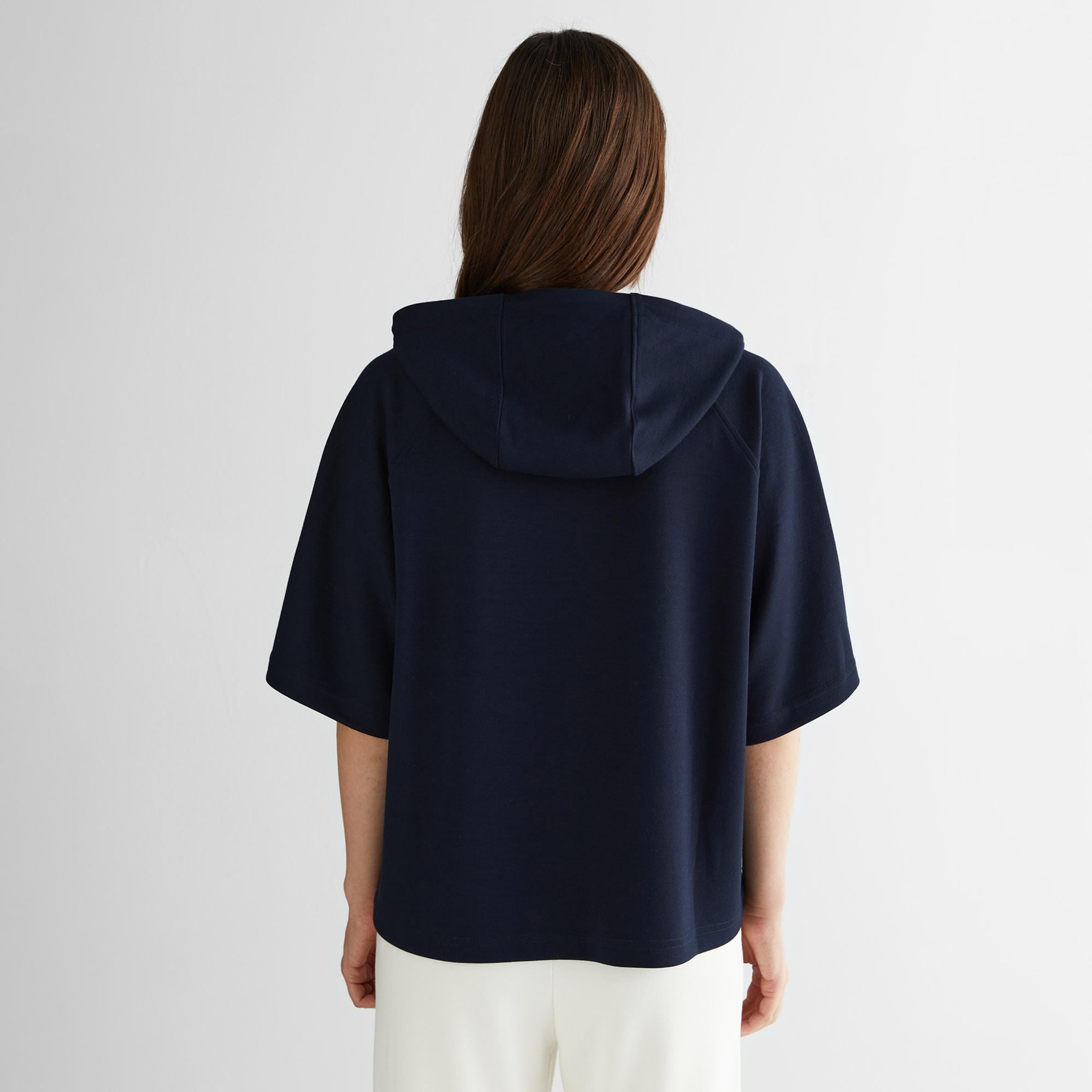 GANT Kadın Lacivert Bisiklet Yaka Logolu Sweatshirt