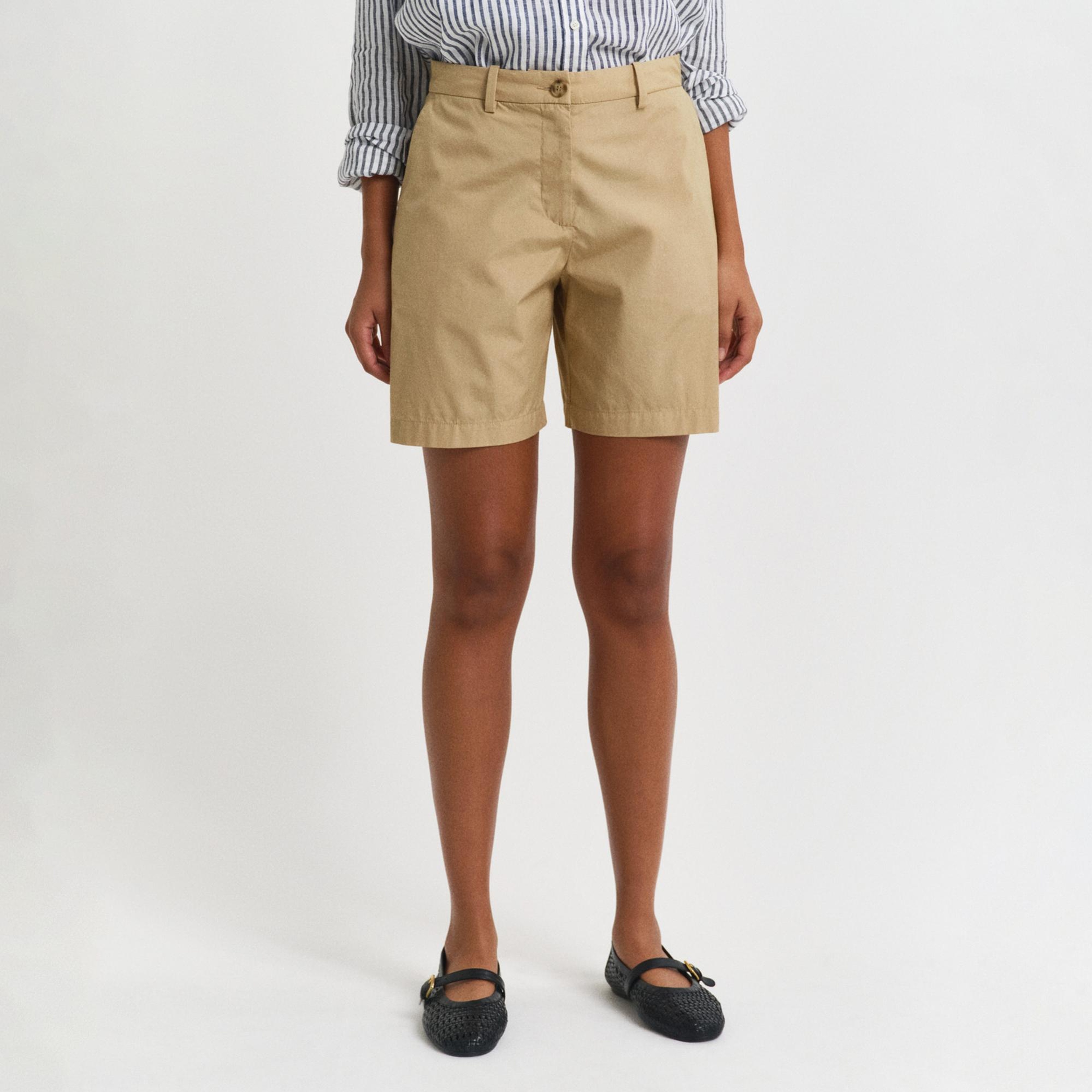 GANT Kadın Bej Relaxed Fit Şort