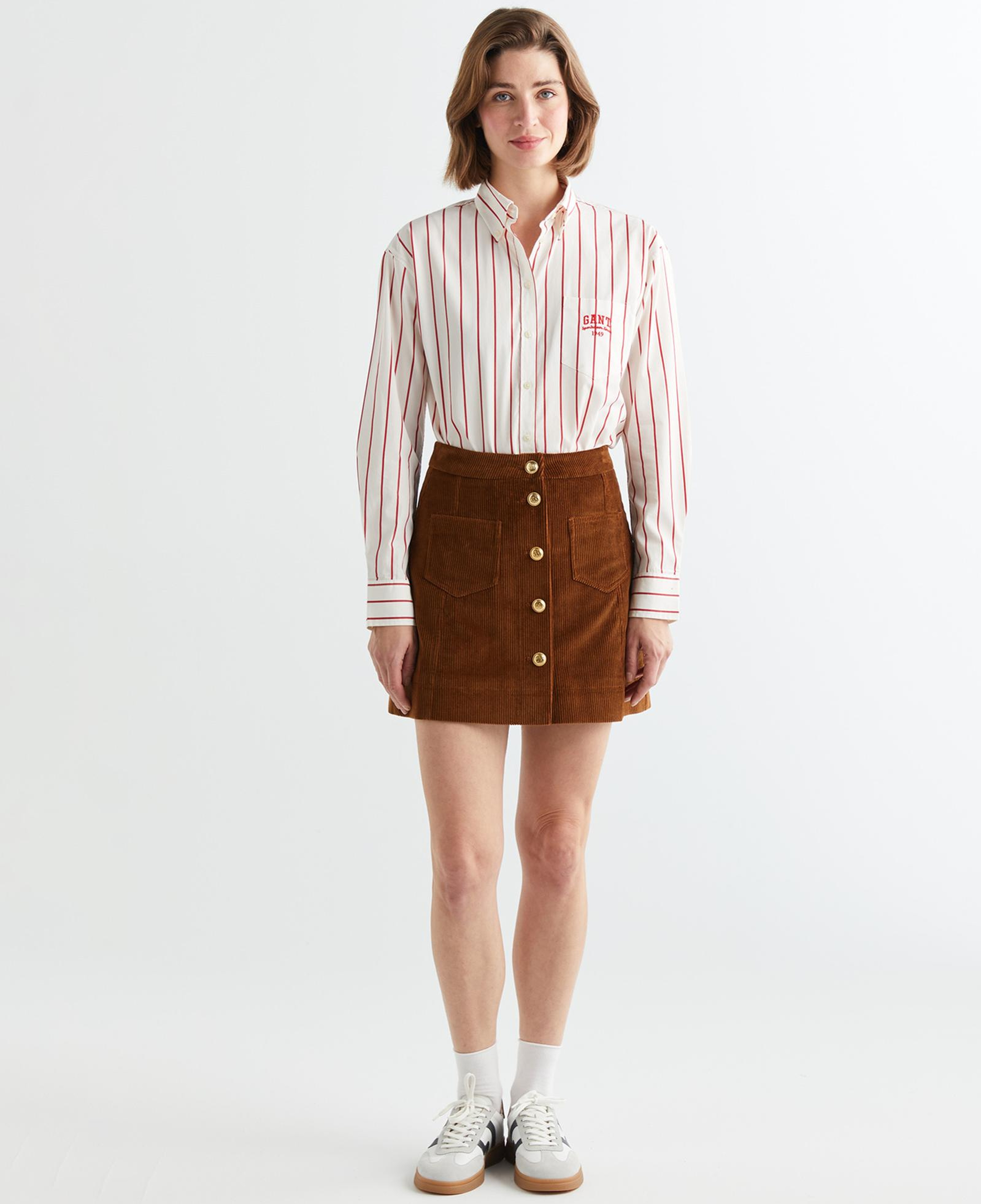 GANT Kadın Kahverengi Regular Fit Etek
