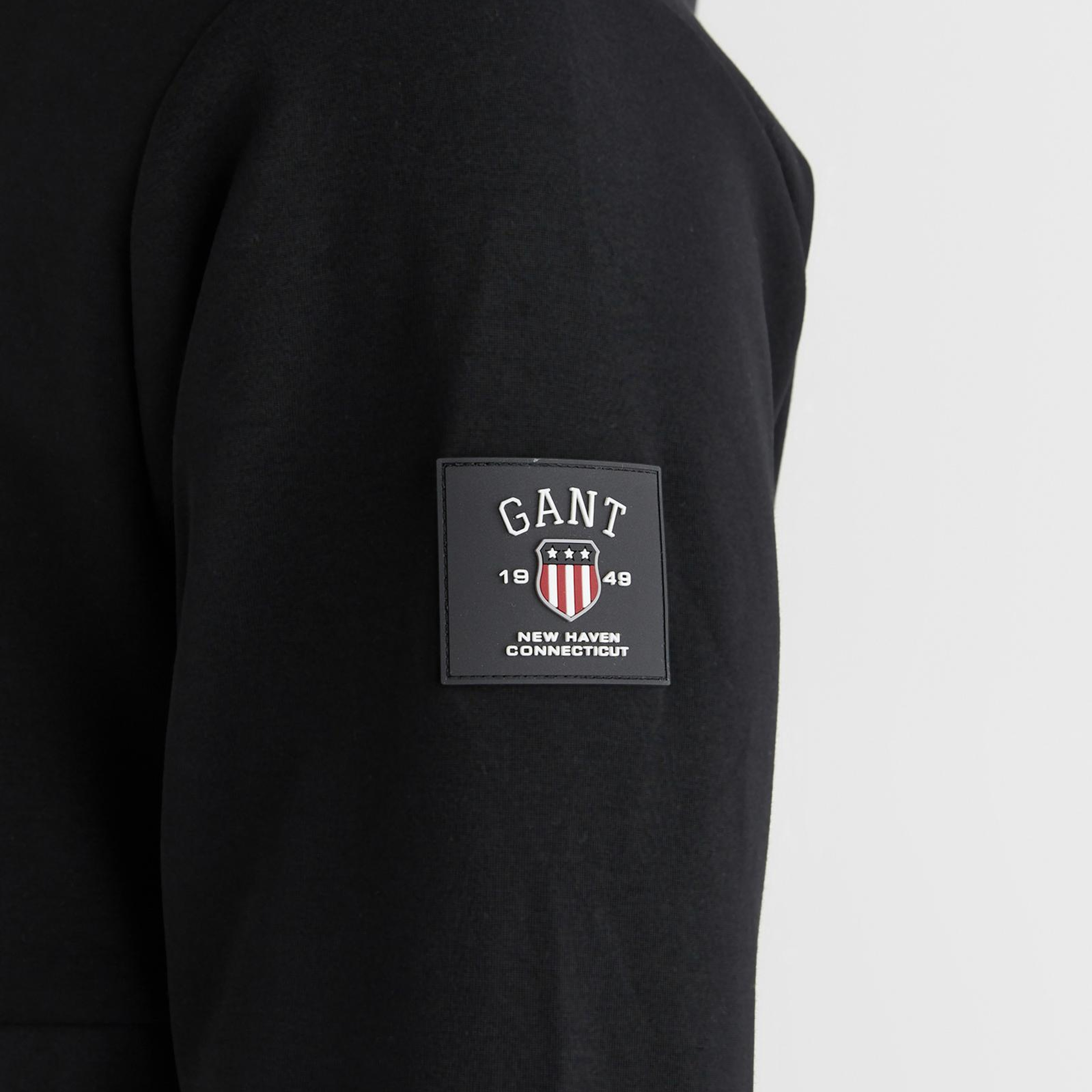 Gant Erkek Siyah Regular Fit Kapüşonlu Sweatshirt