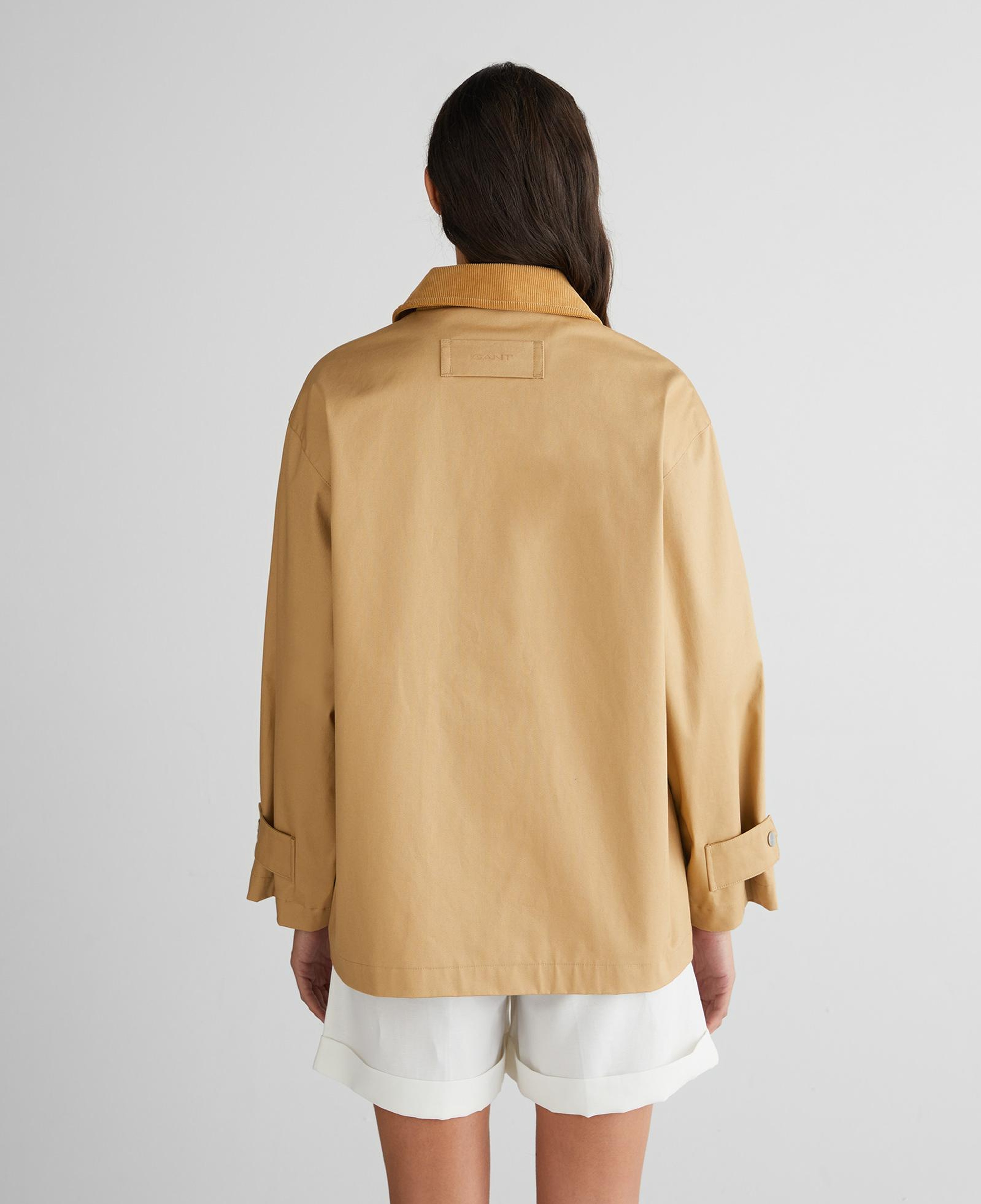 GANT Kadın Bej Relaxed Fit Klasik Yaka Ceket