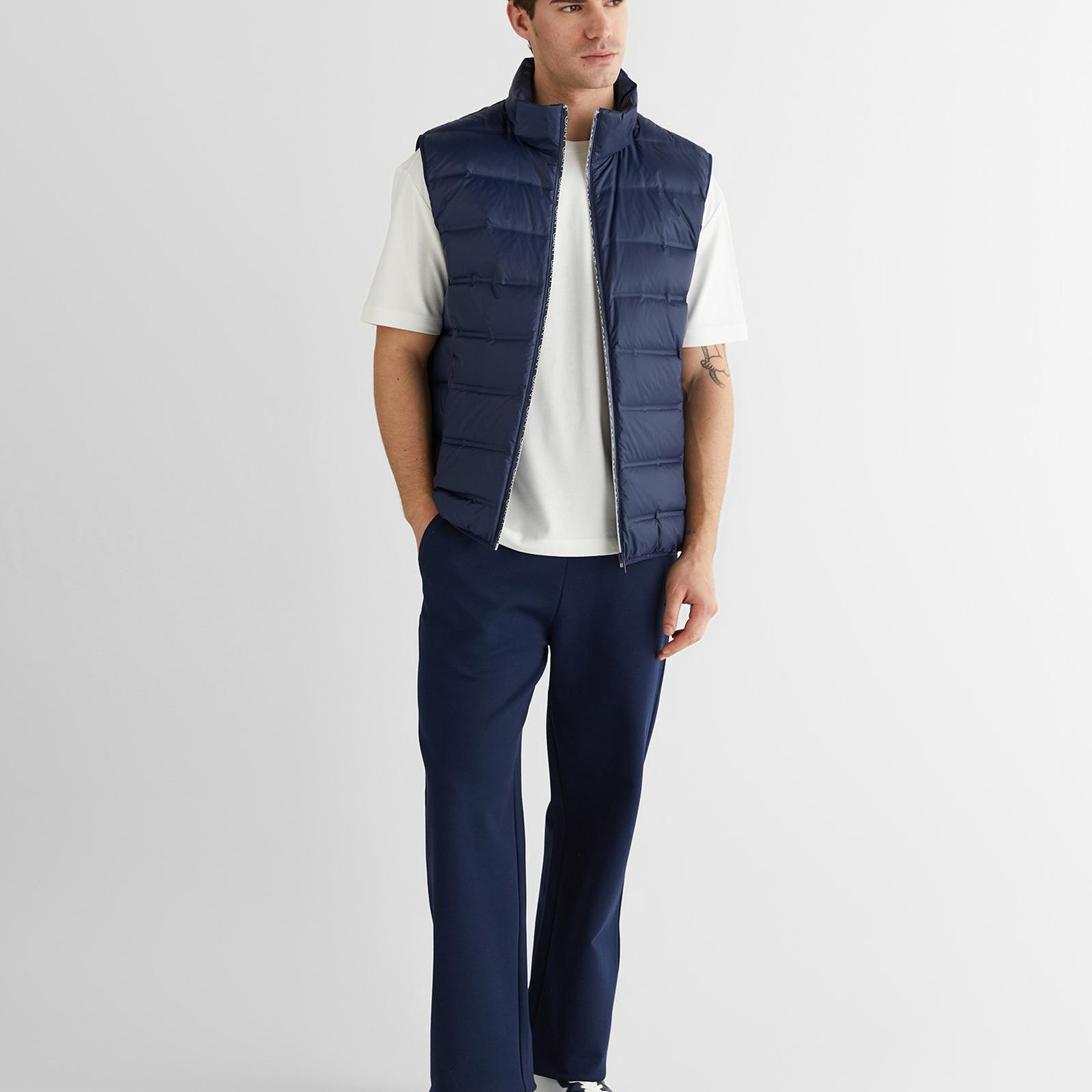 GANT Erkek Lacivert Regular Fit Baskılı Eşofman Altı