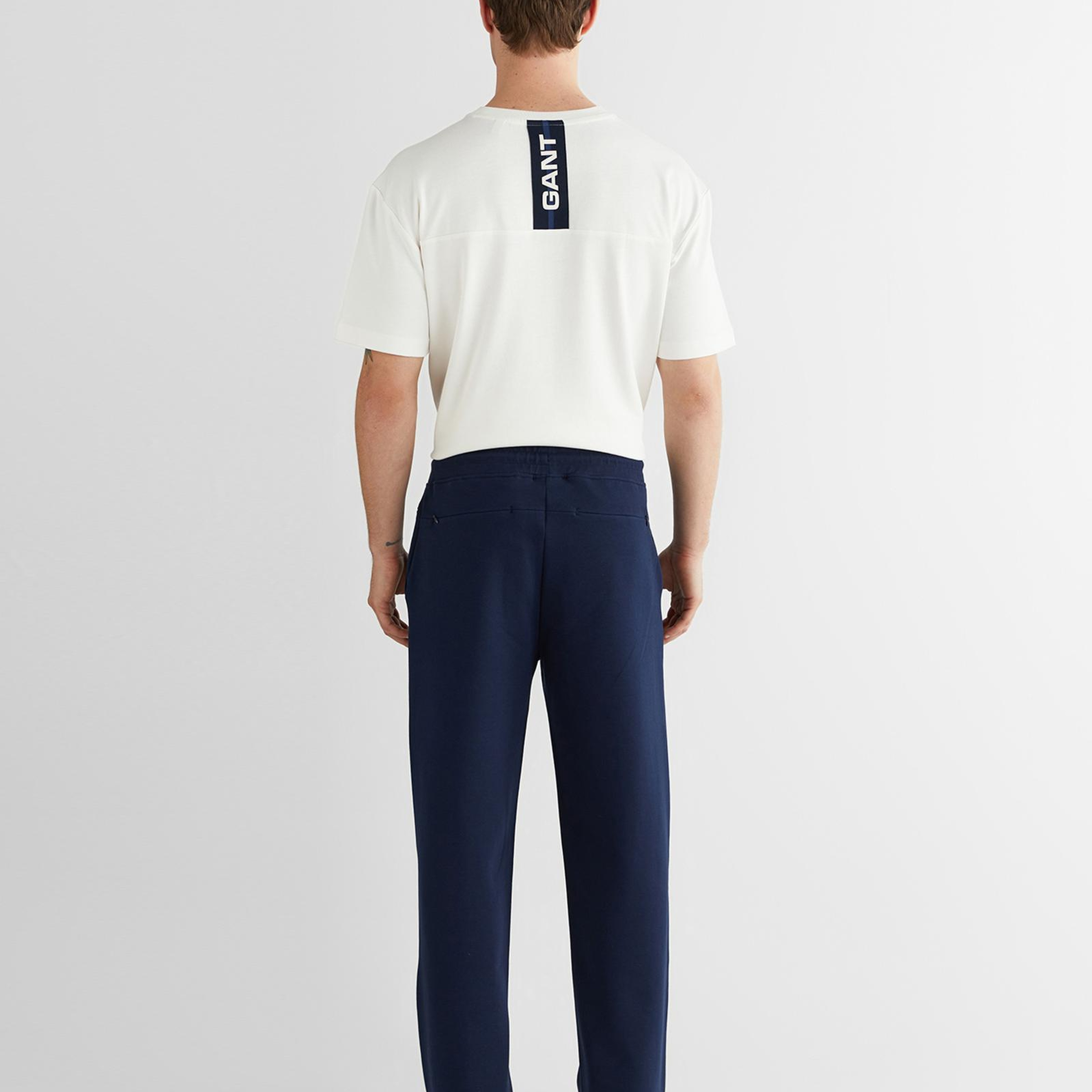 GANT Erkek Lacivert Regular Fit Baskılı Eşofman Altı
