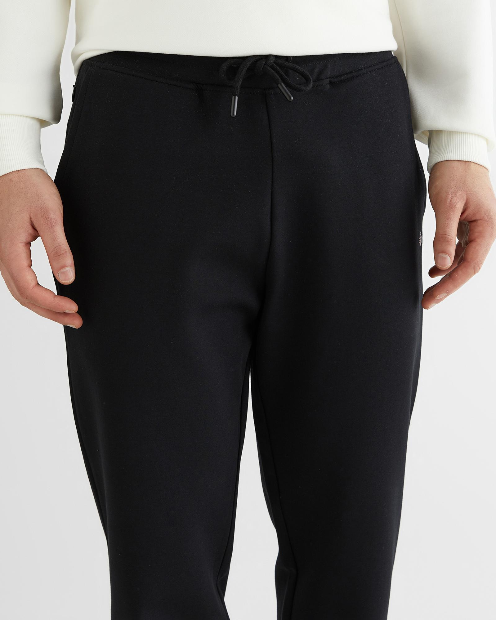 GANT Erkek Siyah Regular Fit Logolu Eşofman Altı