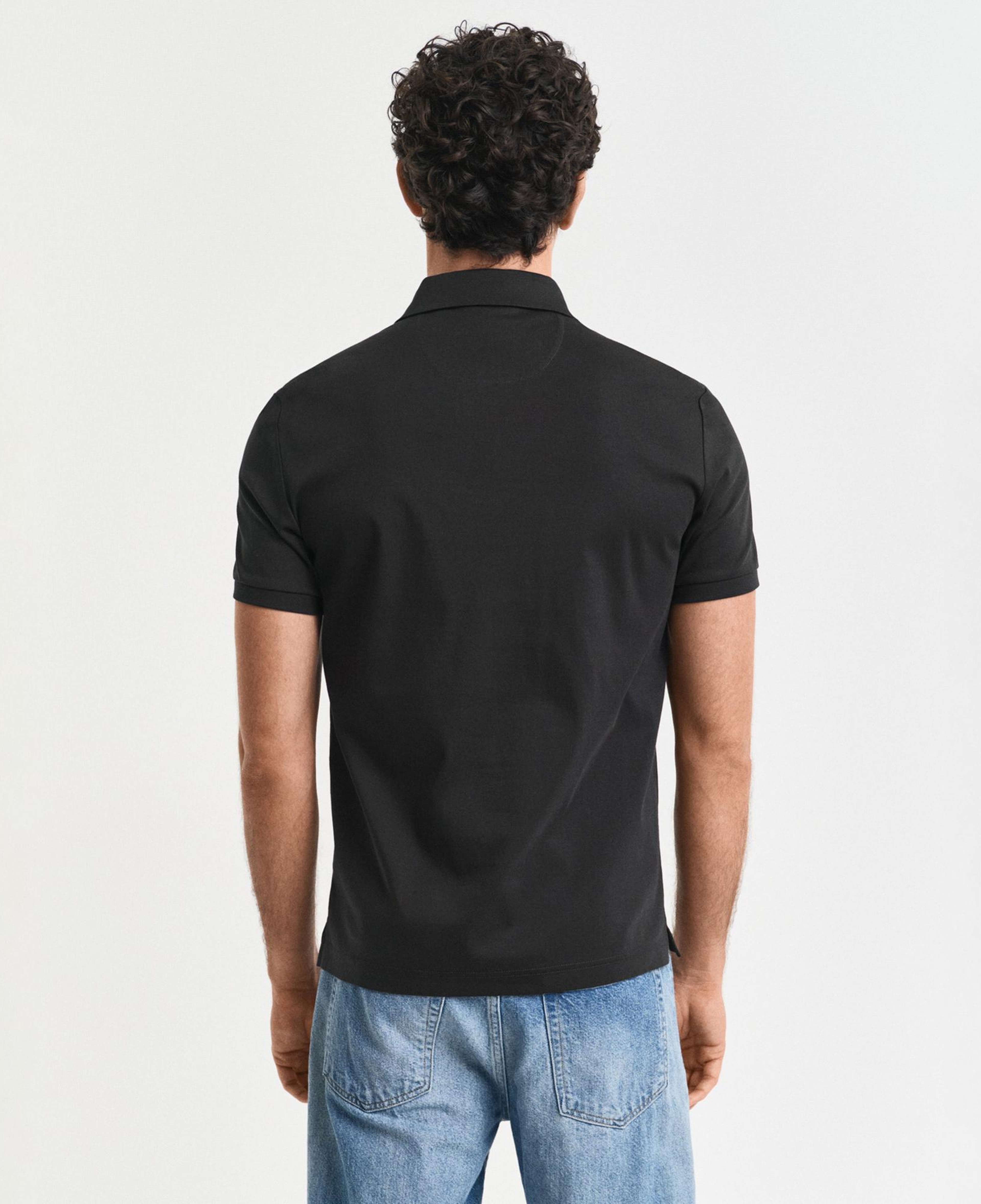 GANT Erkek Siyah Slim Fit Polo
