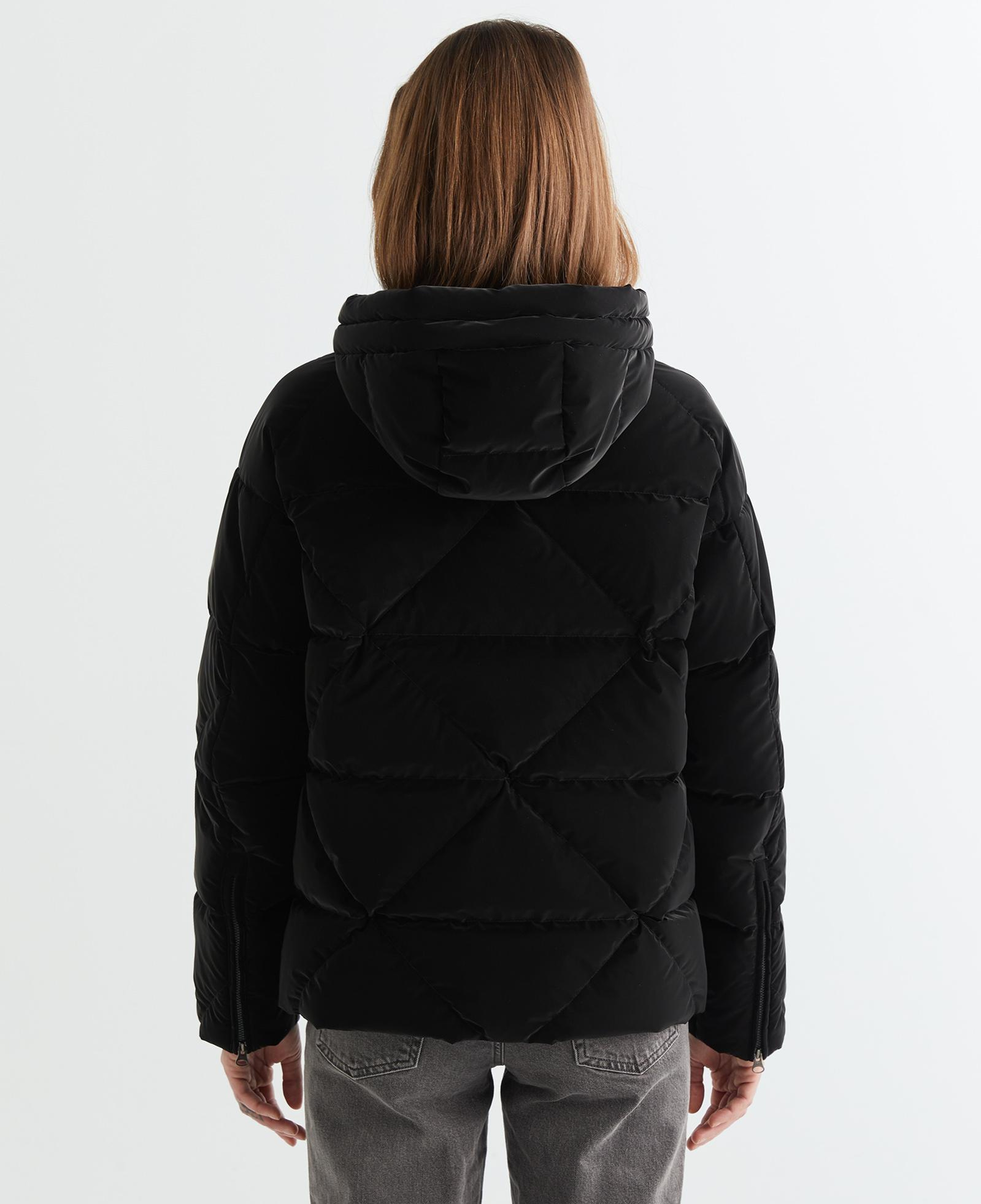 GANT Kadın Siyah Kapüşonlu Kapitone Mont