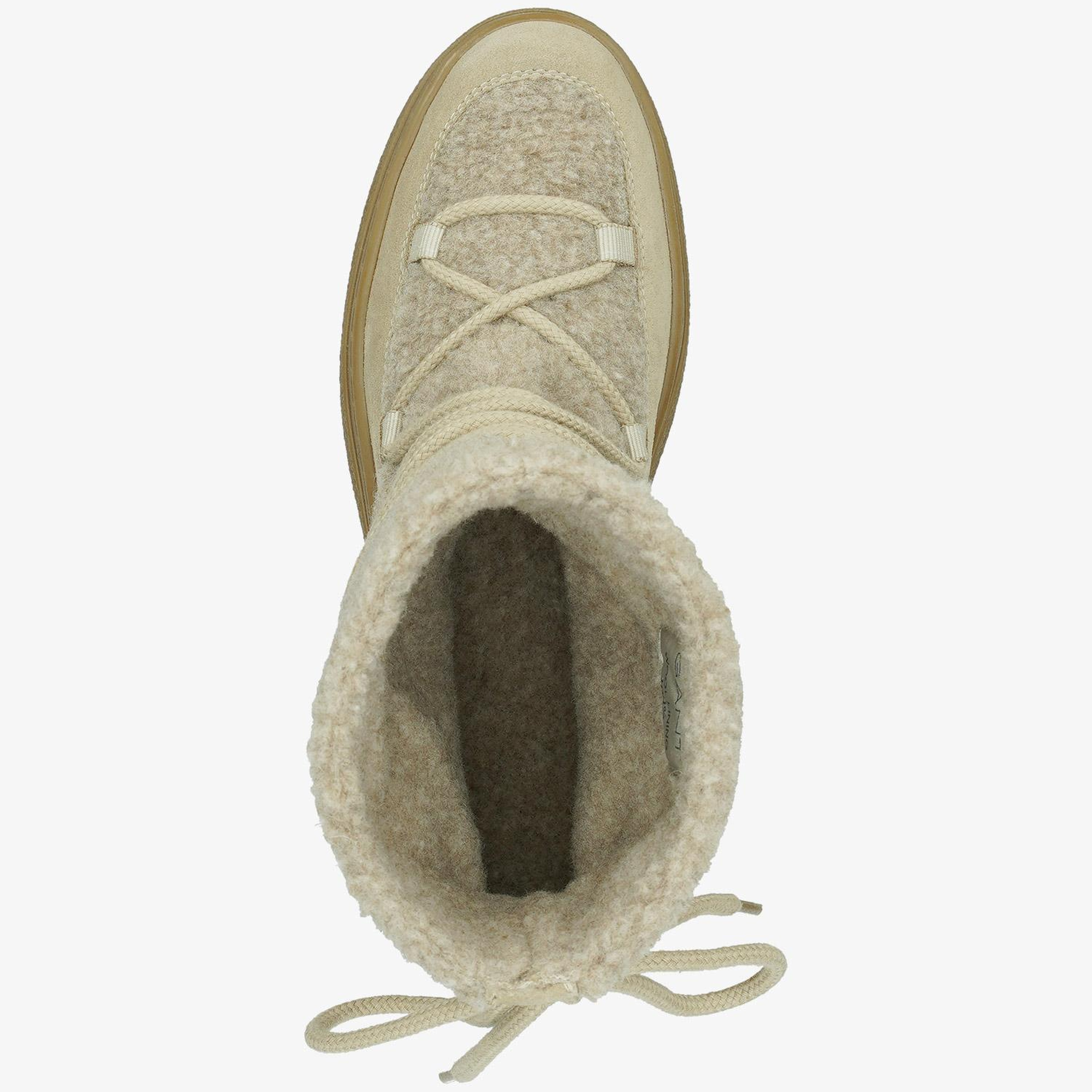 GANT Kadın Bej Bağcıklı Snowhill Yün Bot