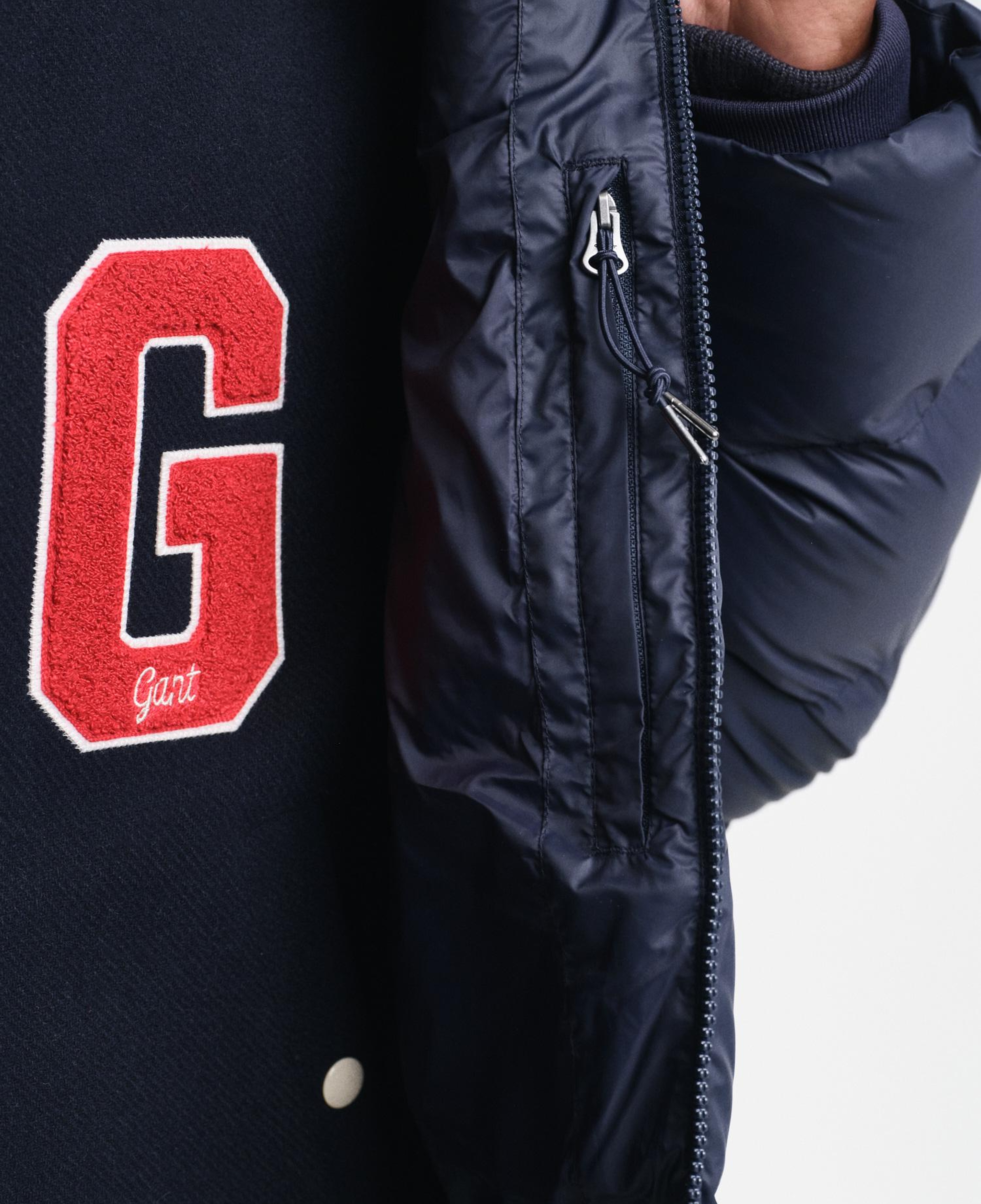 GANT Erkek Lacivert Kapüşonlu Mont