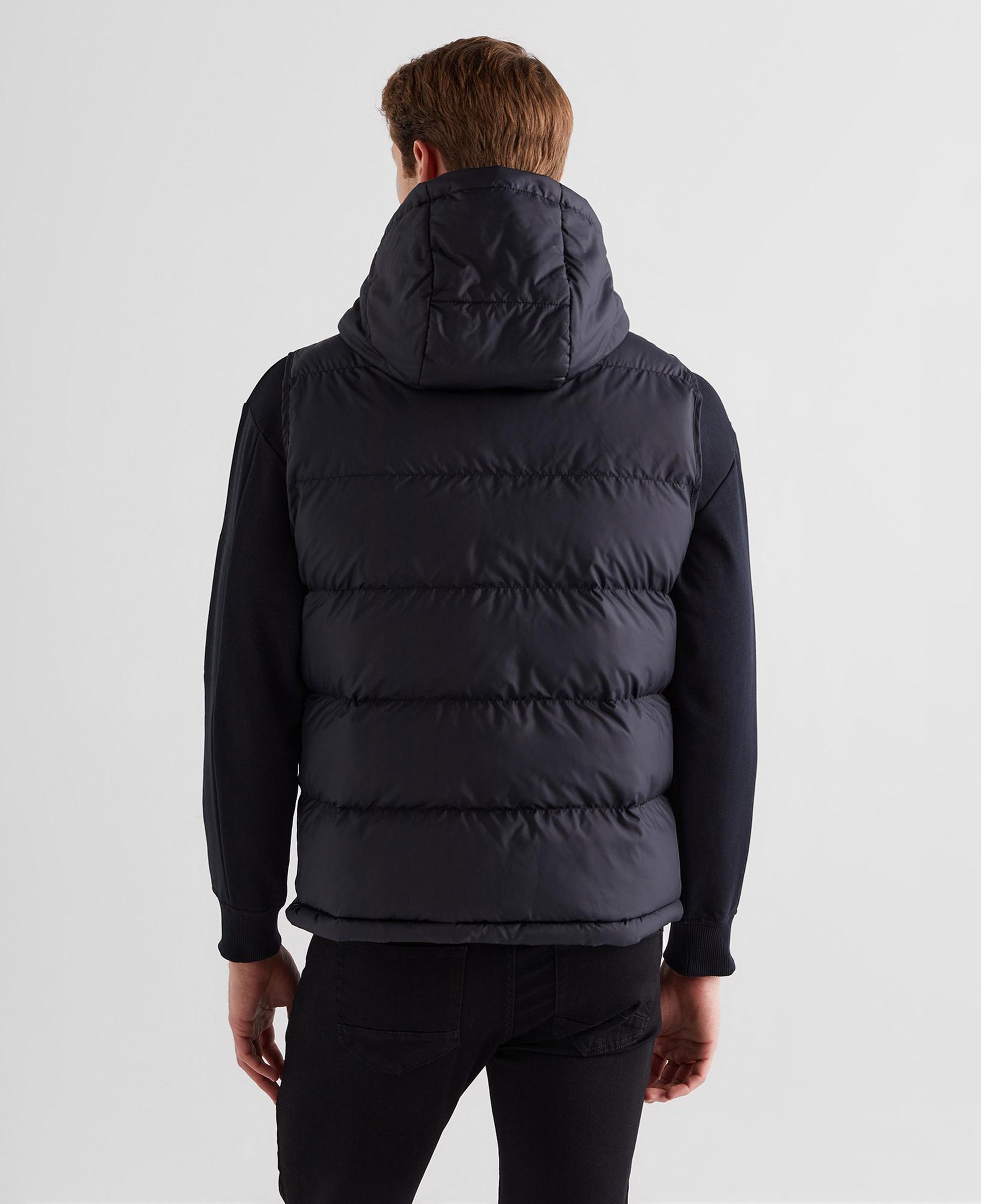 GANT Erkek Siyah Kapüşonlu Yelek