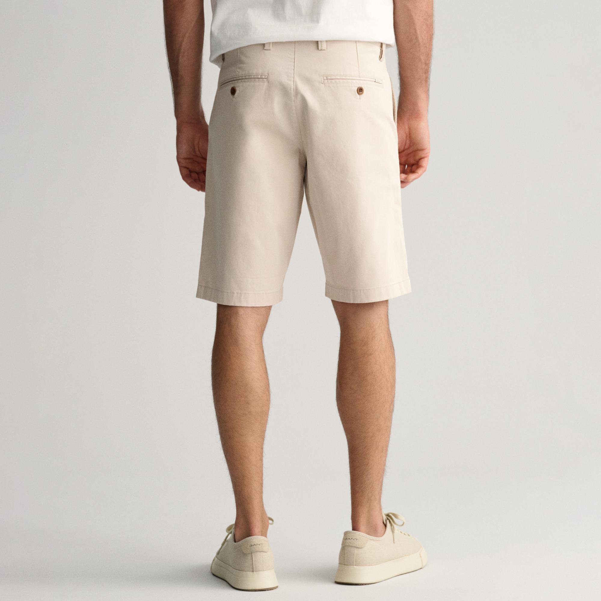 Gant Erkek Krem Relaxed Fit Chino Şort