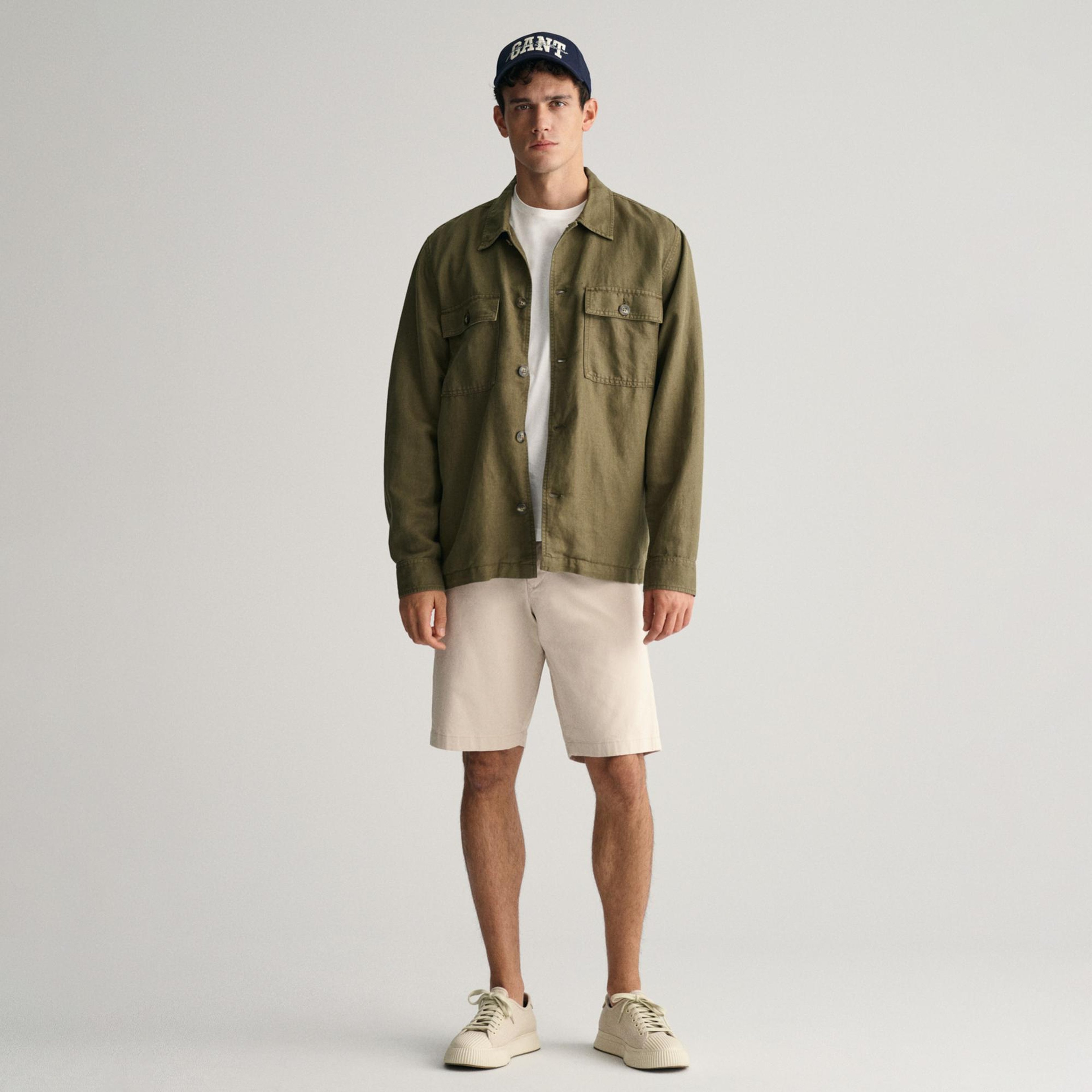 Gant Erkek Krem Relaxed Fit Chino Şort