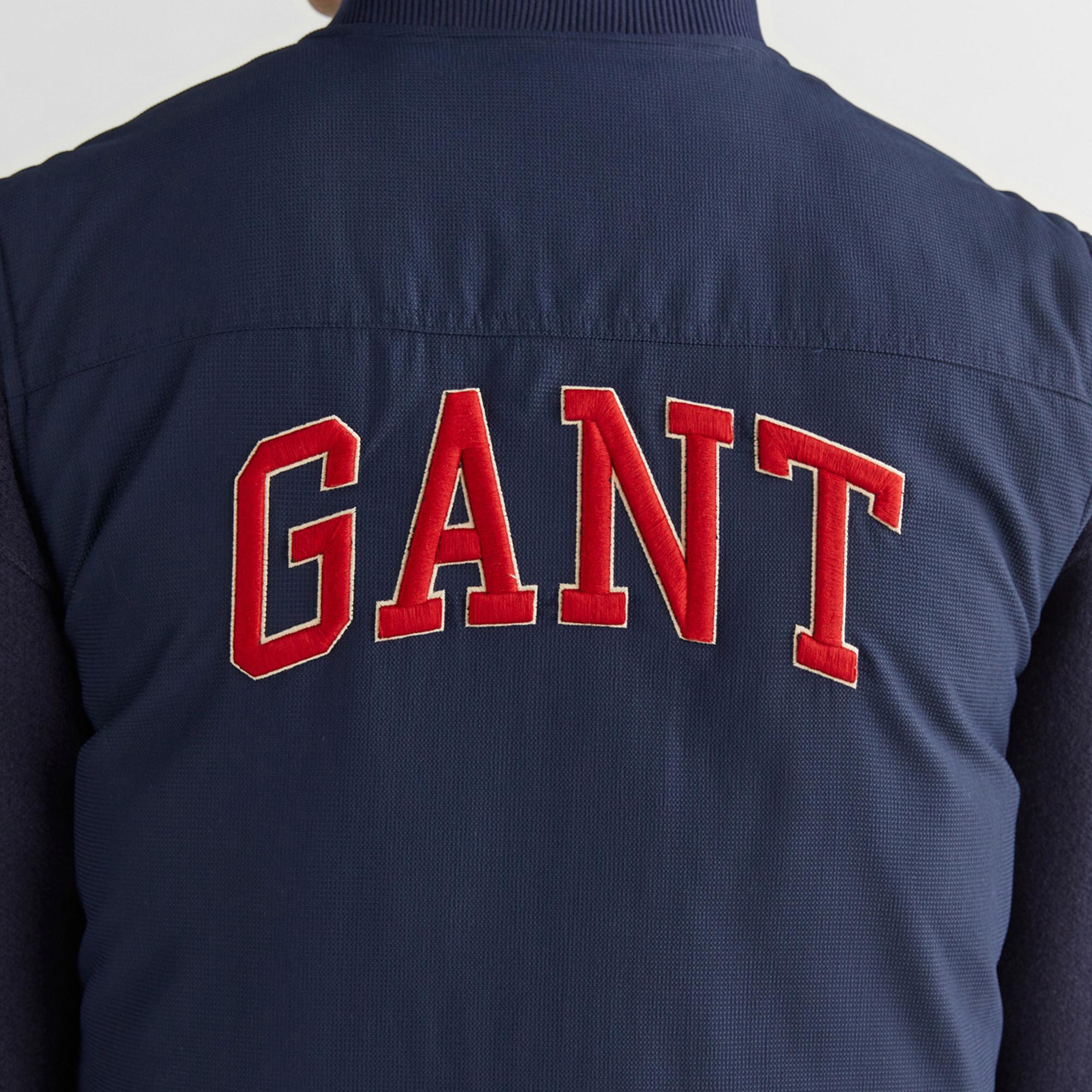 GANT Erkek Lacivert Hakim Yaka Logolu Yelek