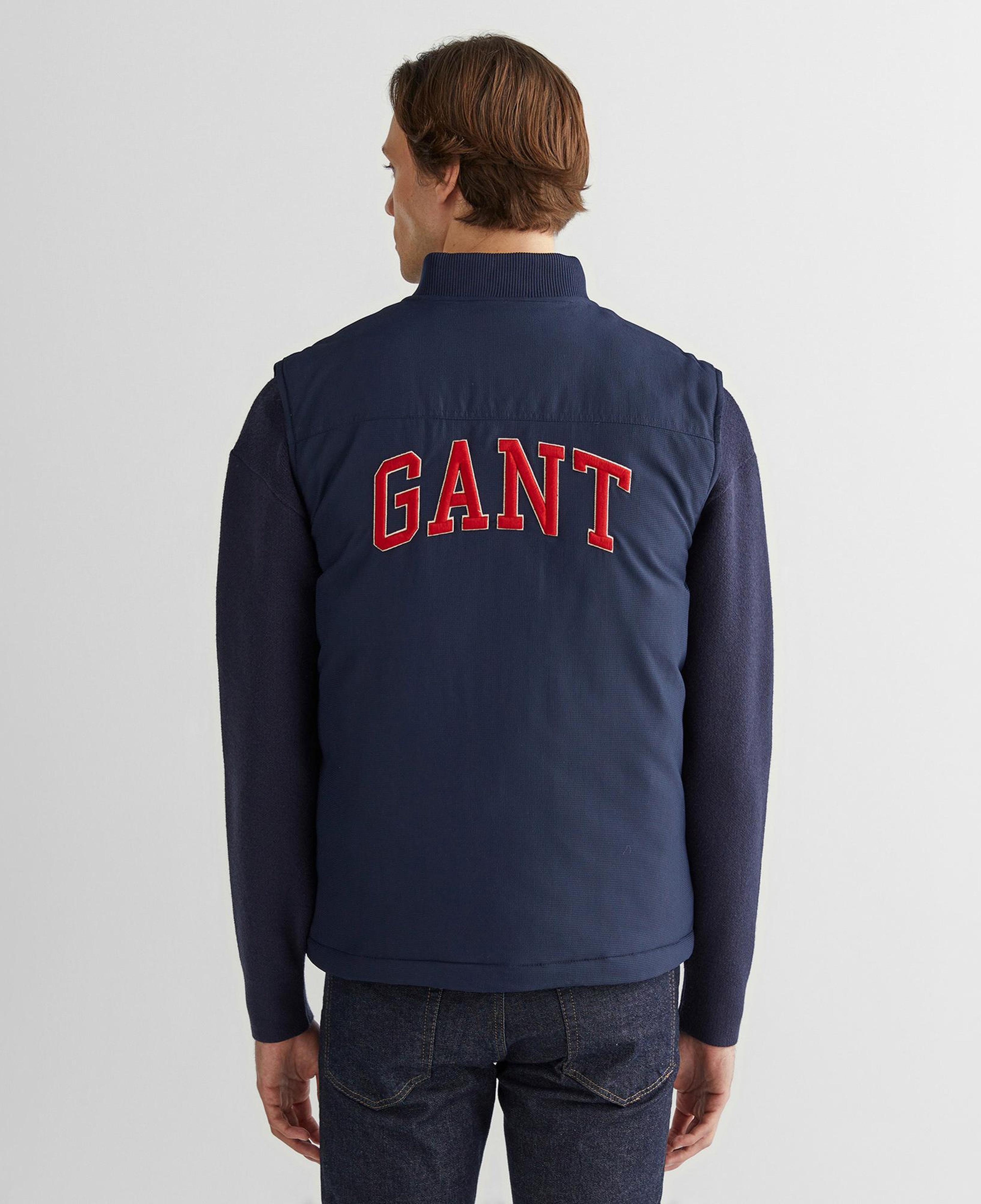 GANT Erkek Lacivert Hakim Yaka Logolu Yelek