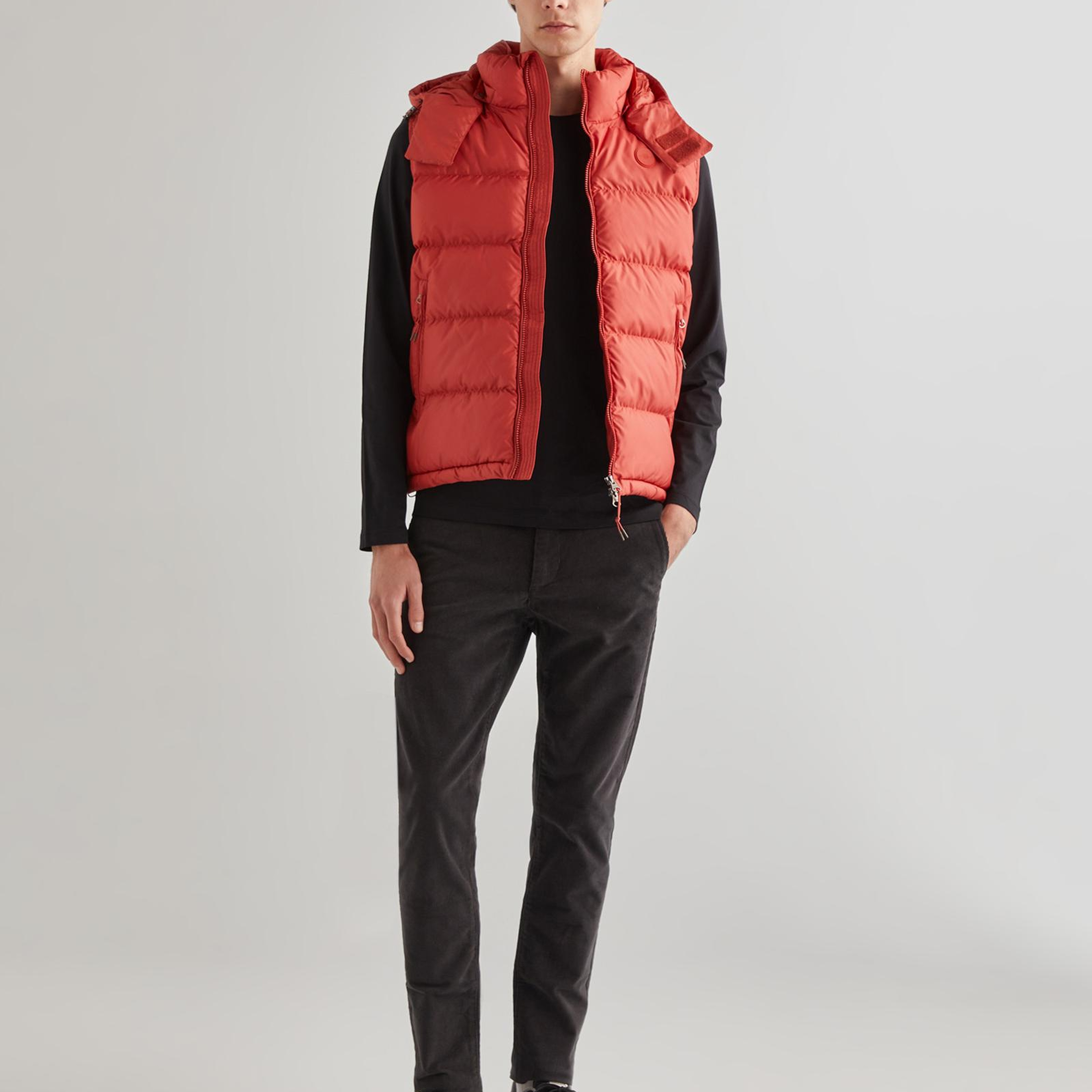 GANT Erkek Kırmızı Kapüşonlu Yelek