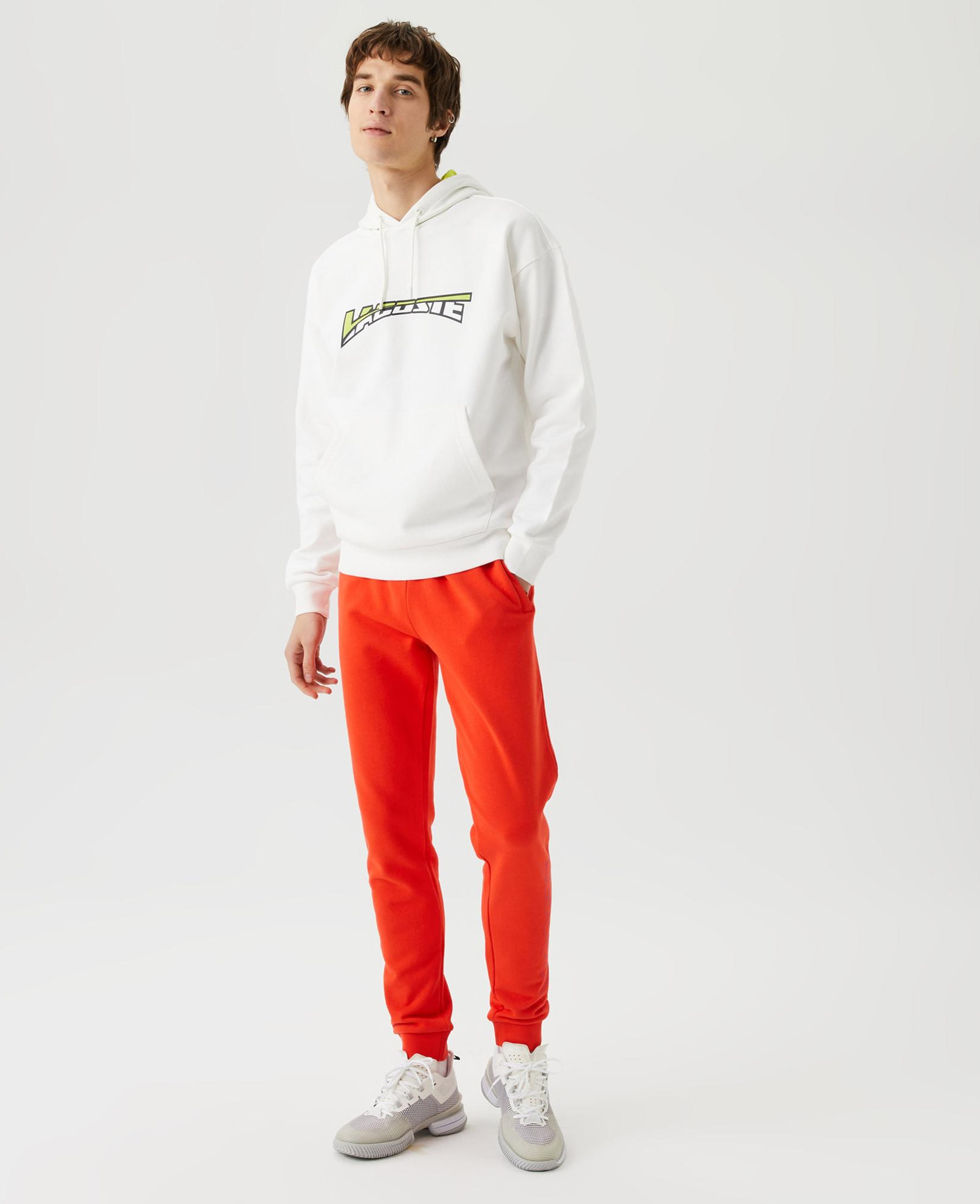 Erkek Slim Fit Baskılı Kırmızı Eşofman Altı