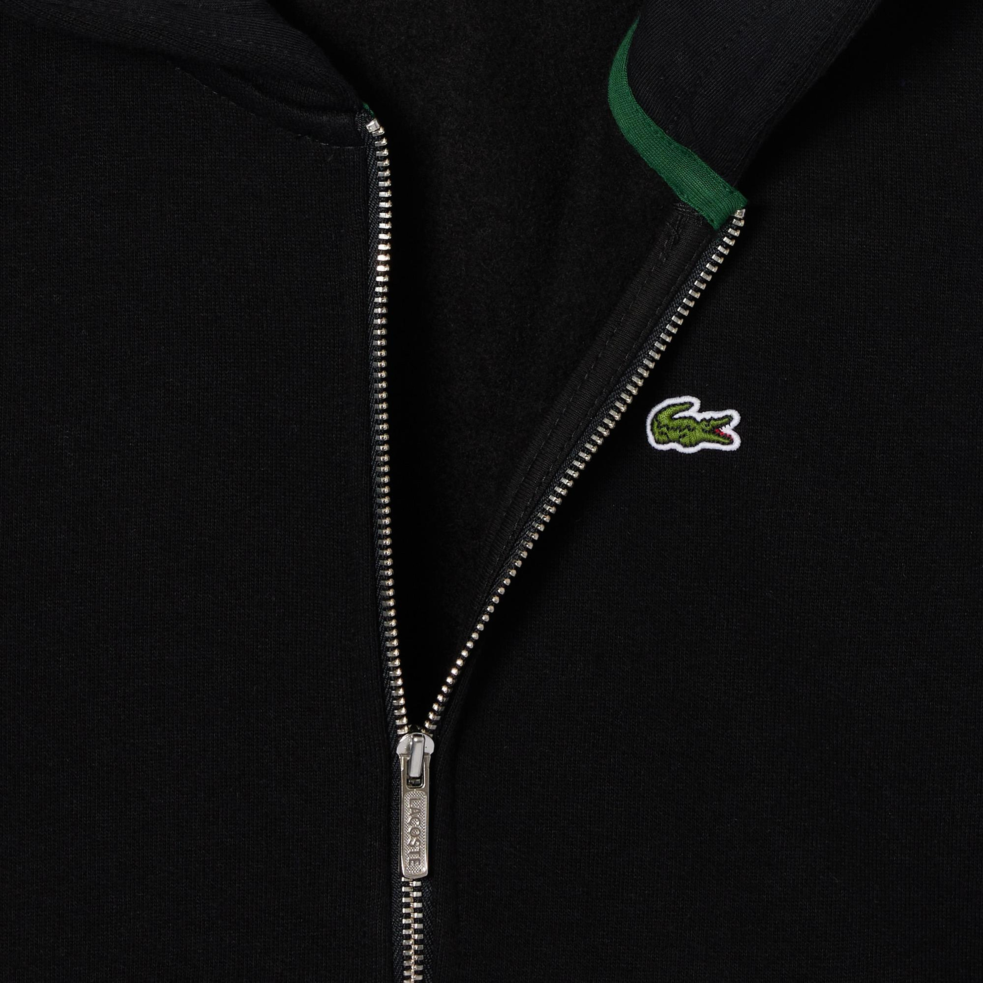 Lacoste Çocuk Kapüşonlu Siyah Sweatshirt