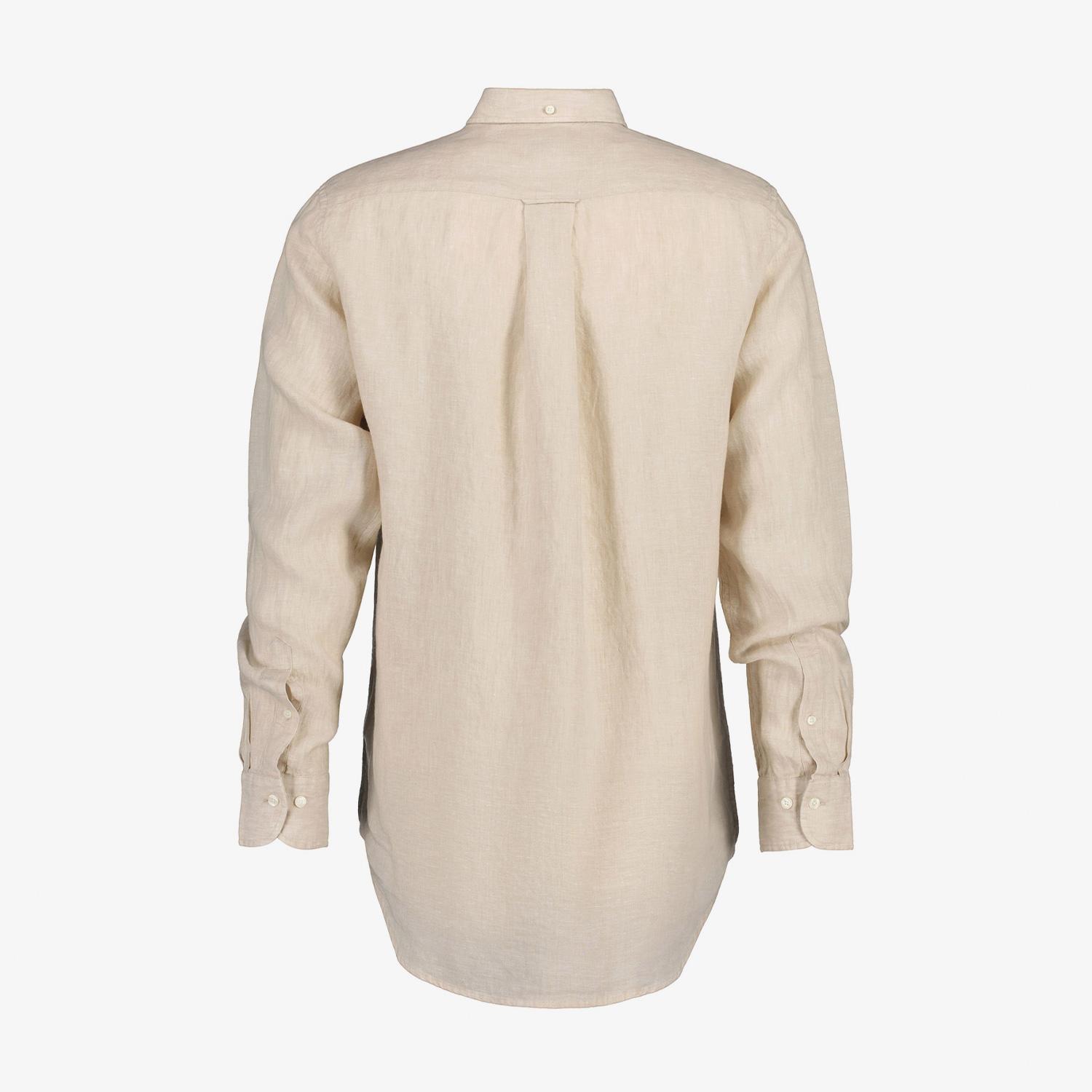 GANT Erkek Bej Regular Fit Keten Gömlek