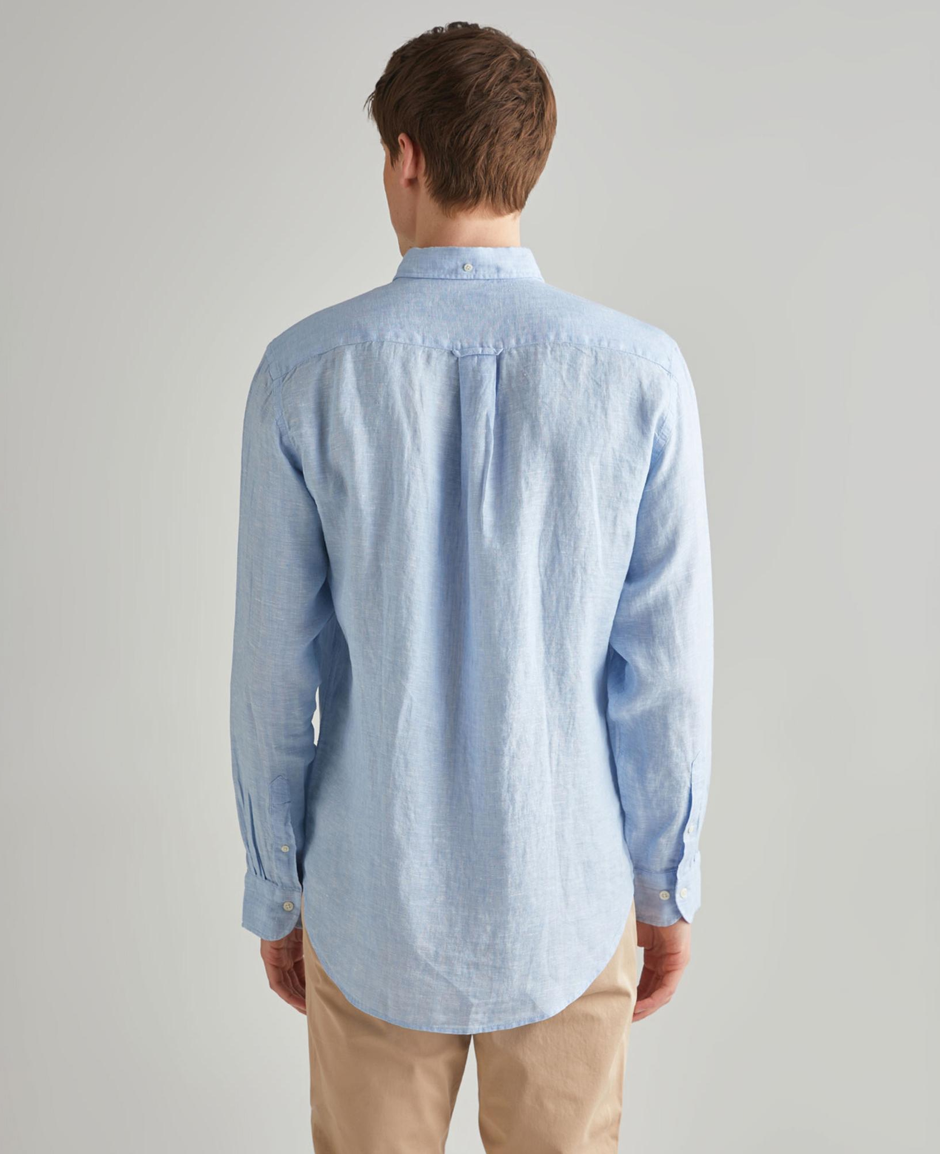 GANT Erkek Mavi Regular Fit Keten Gömlek