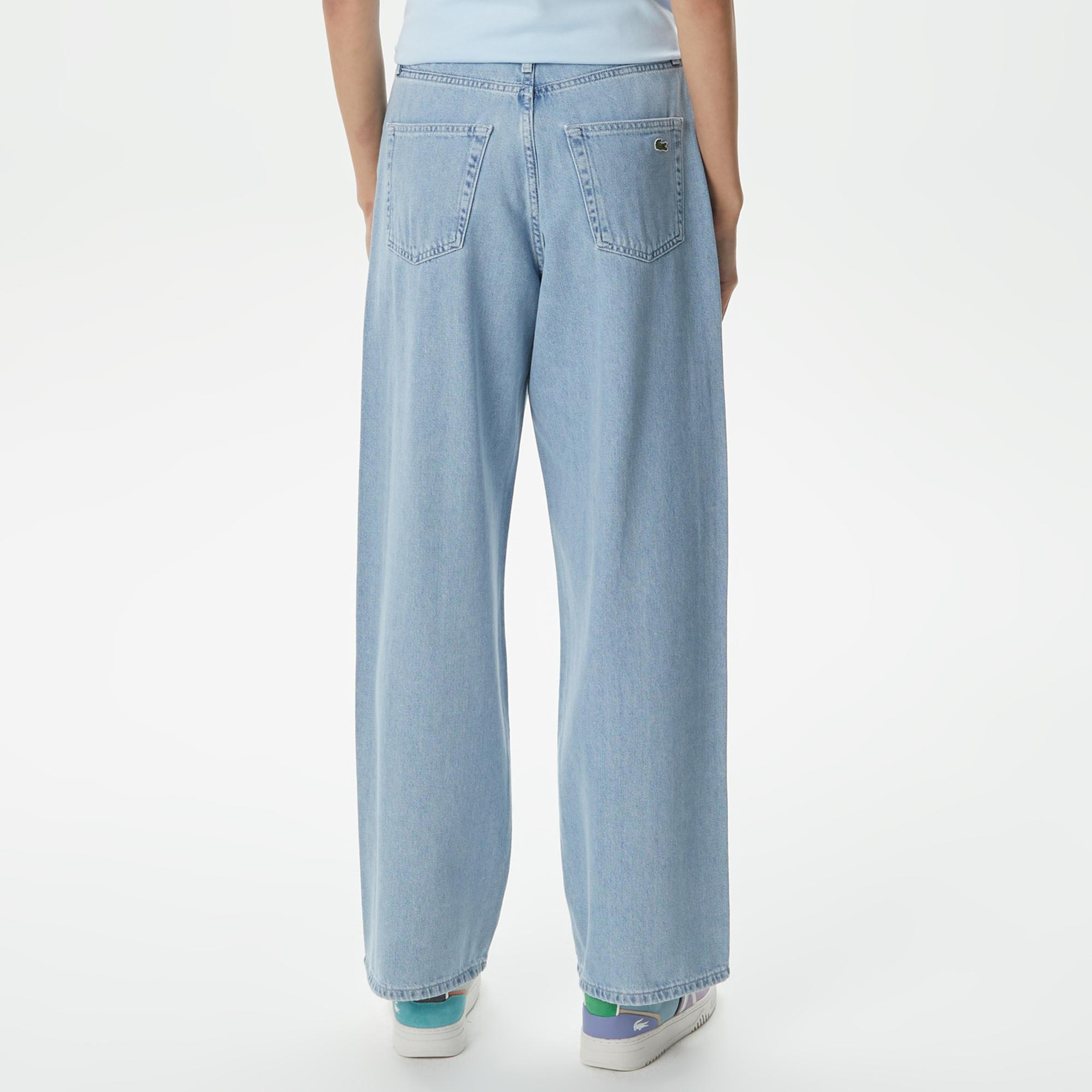 Lacoste Loose Fit Kadın Mavi Pantolon