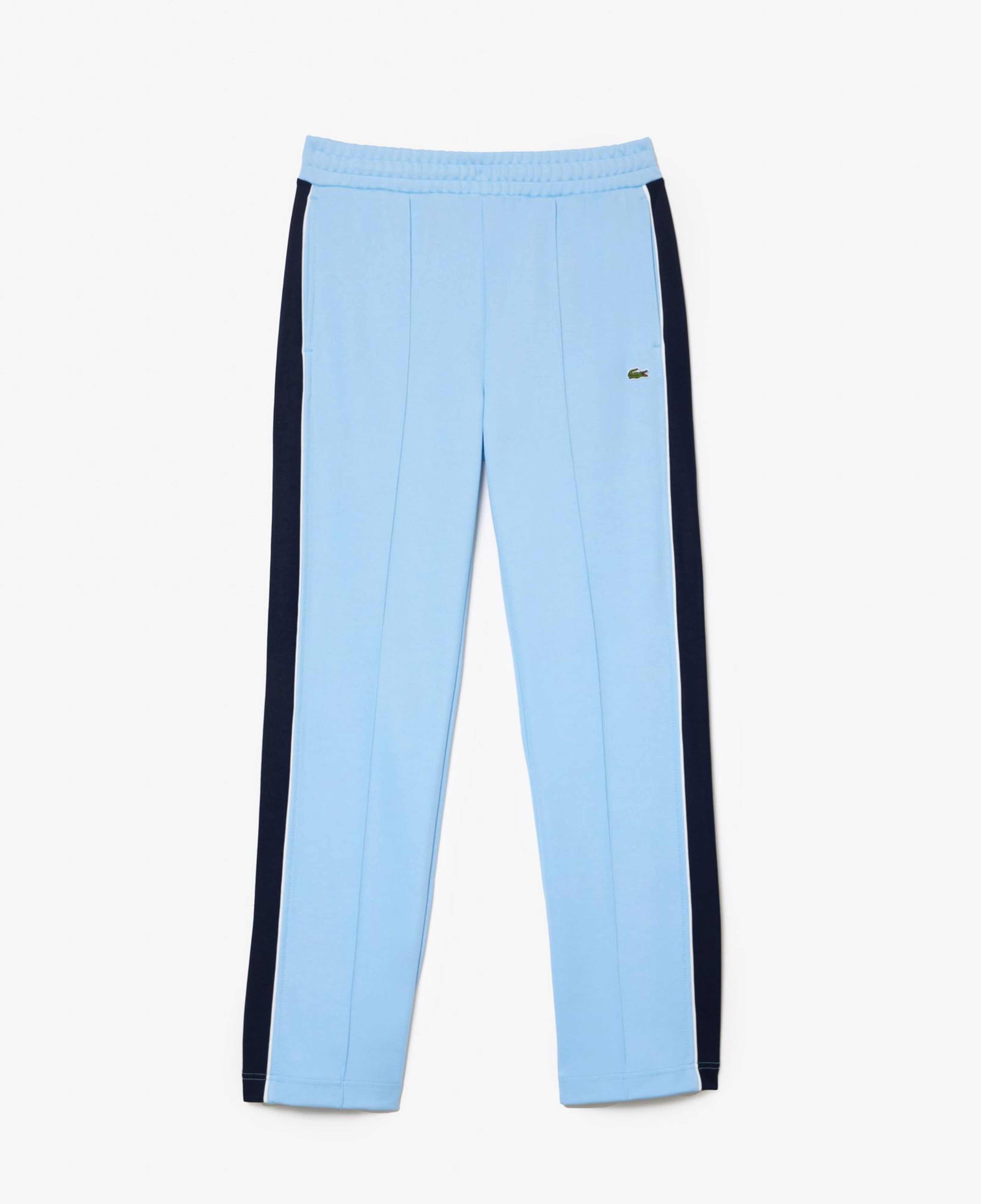 Kadın Straight Fit Renk Bloklu Mavi Eşofman Altı