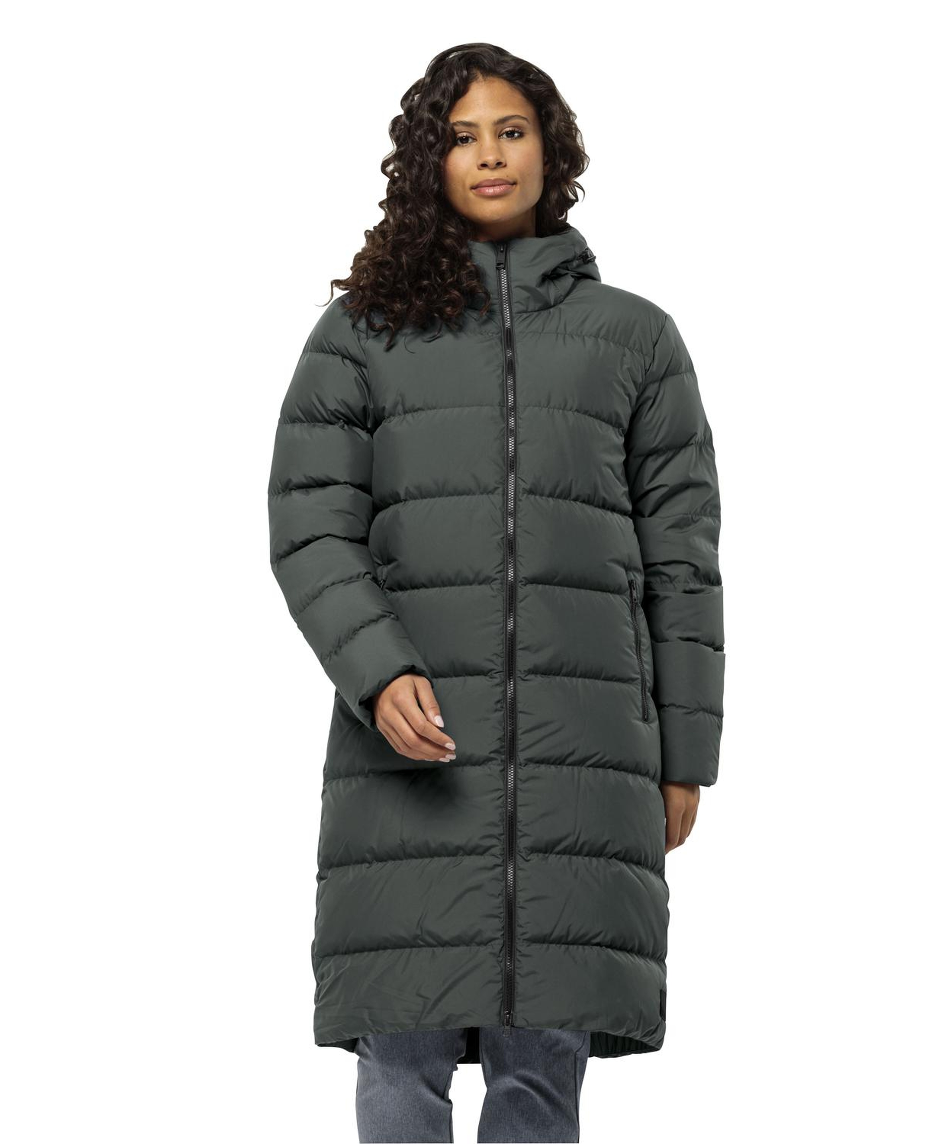 Jack Wolfskin Frozen Palace Coat Kadın Yeşil Outdoor Ceketi