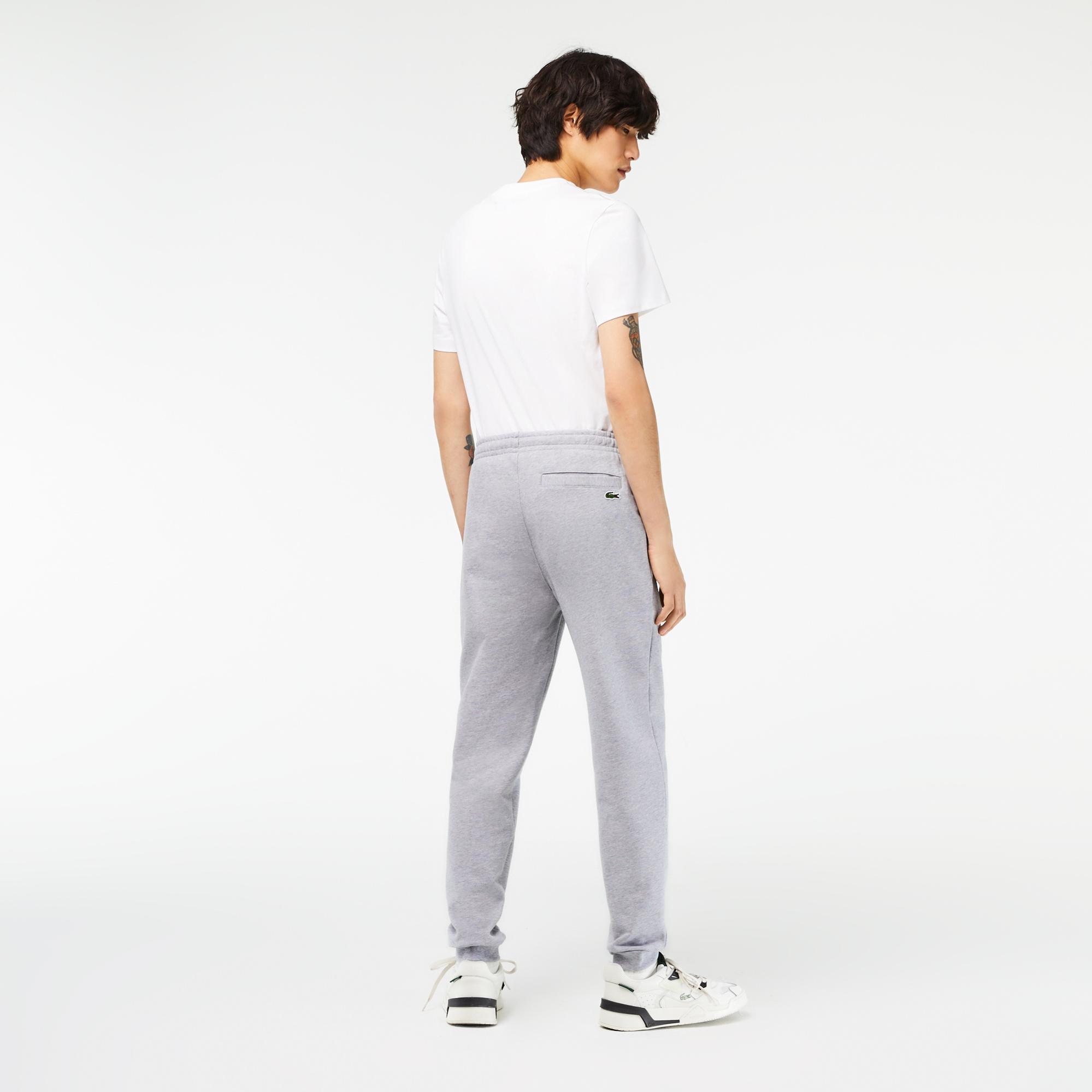 Erkek Slim Fit Baskılı Gri Eşofman Altı