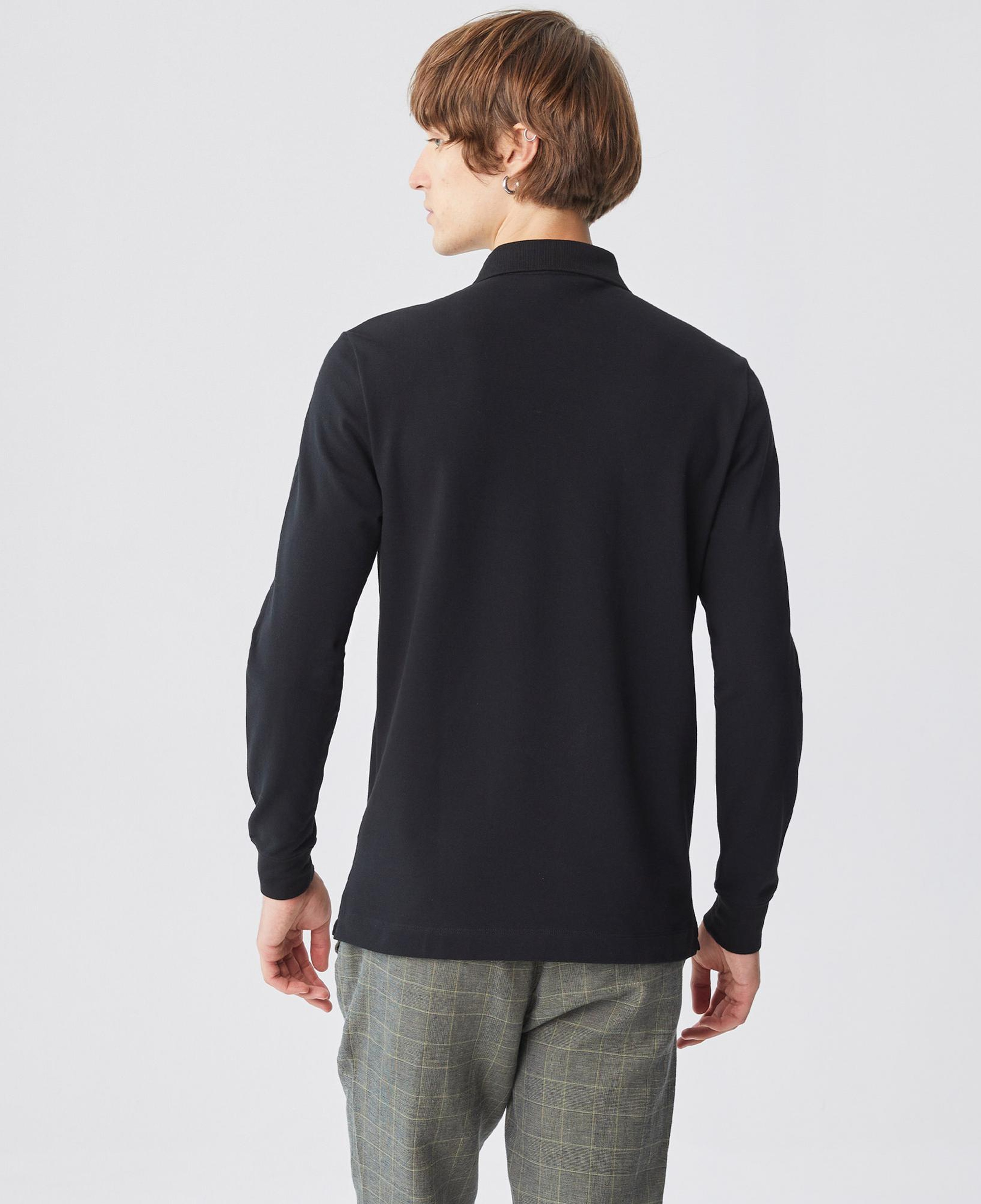 Lacoste Paris Erkek Regular Fit Uzun Kollu Siyah Polo