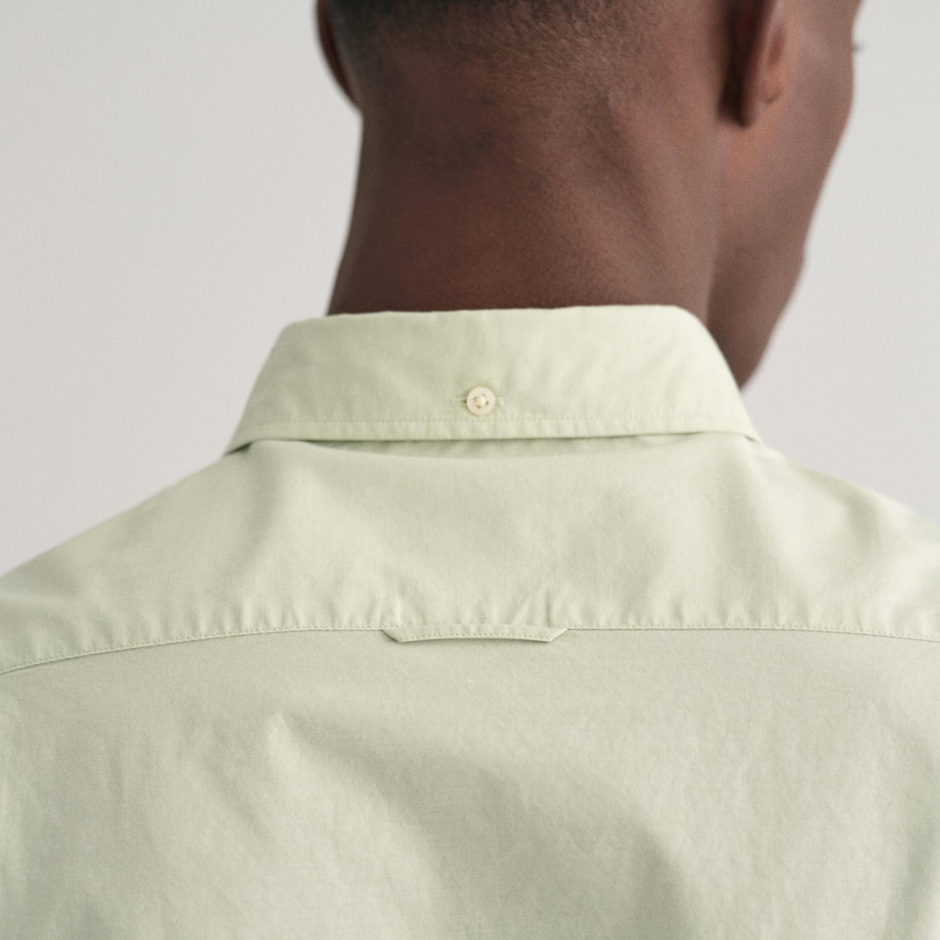 GANT Erkek Yeşil Slim Fit Düğmeli Yaka Broadcloth Gömlek