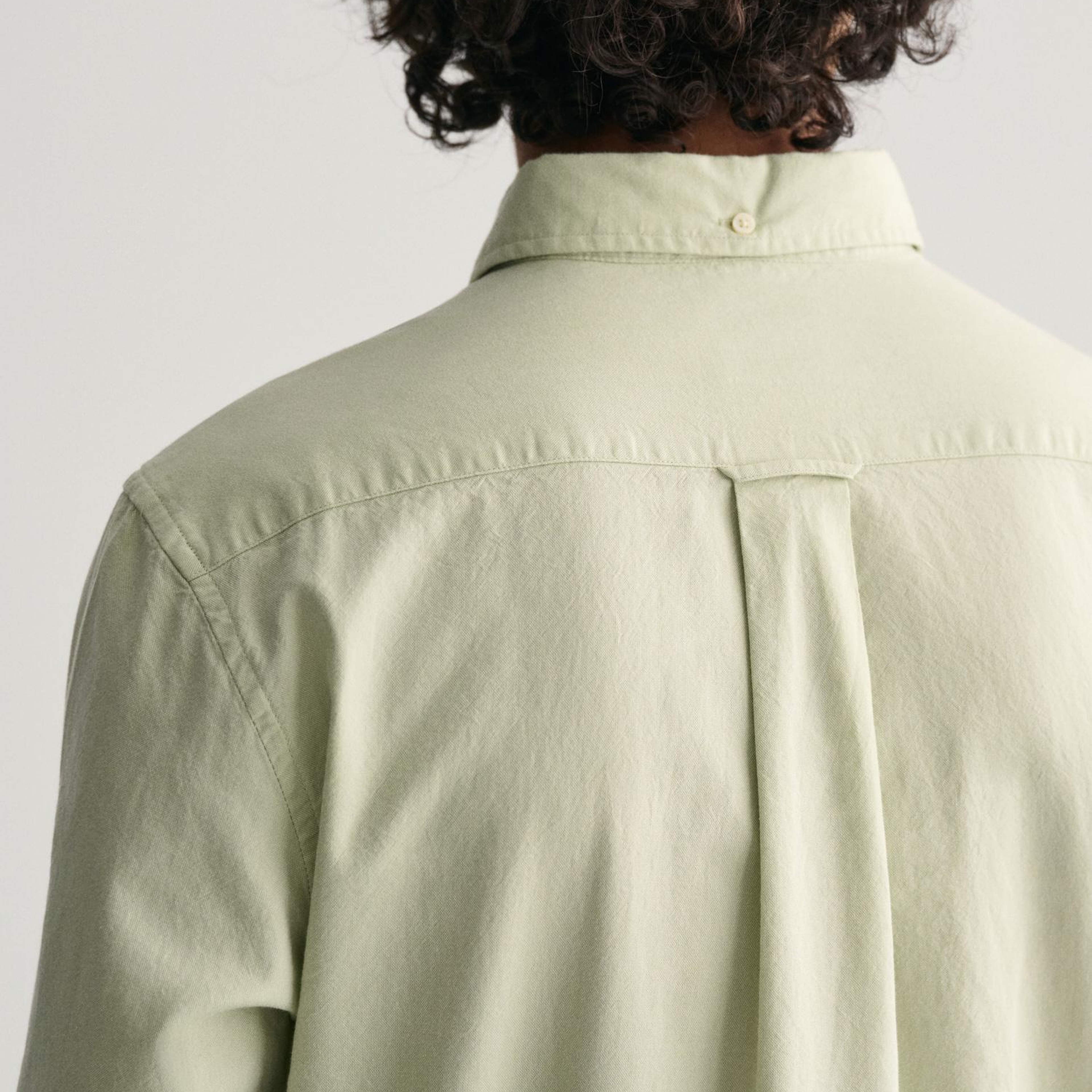 GANT Erkek Yeşil Regular Fit Düğmeli Yaka Oxford Gömlek