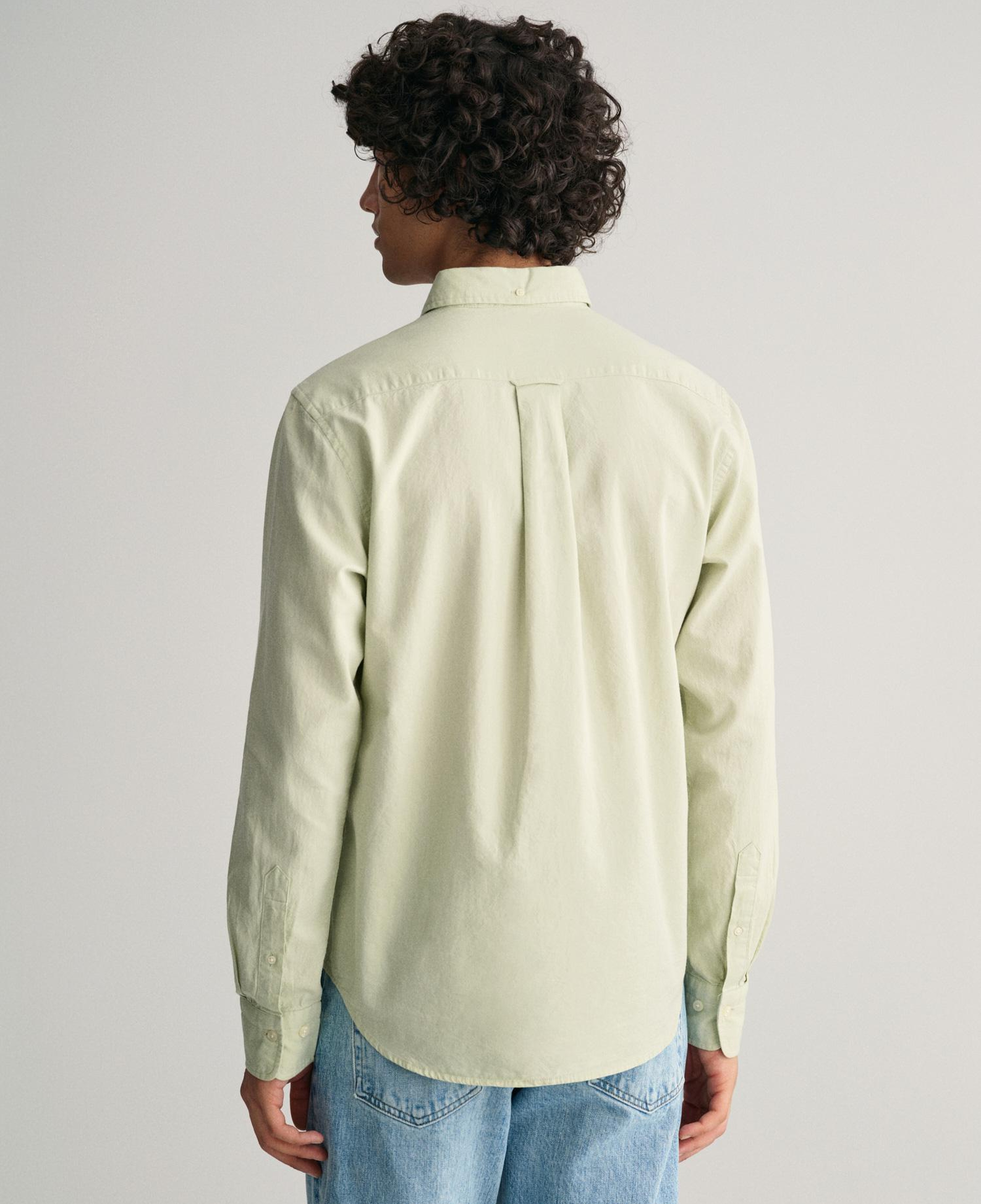 GANT Erkek Yeşil Regular Fit Düğmeli Yaka Oxford Gömlek