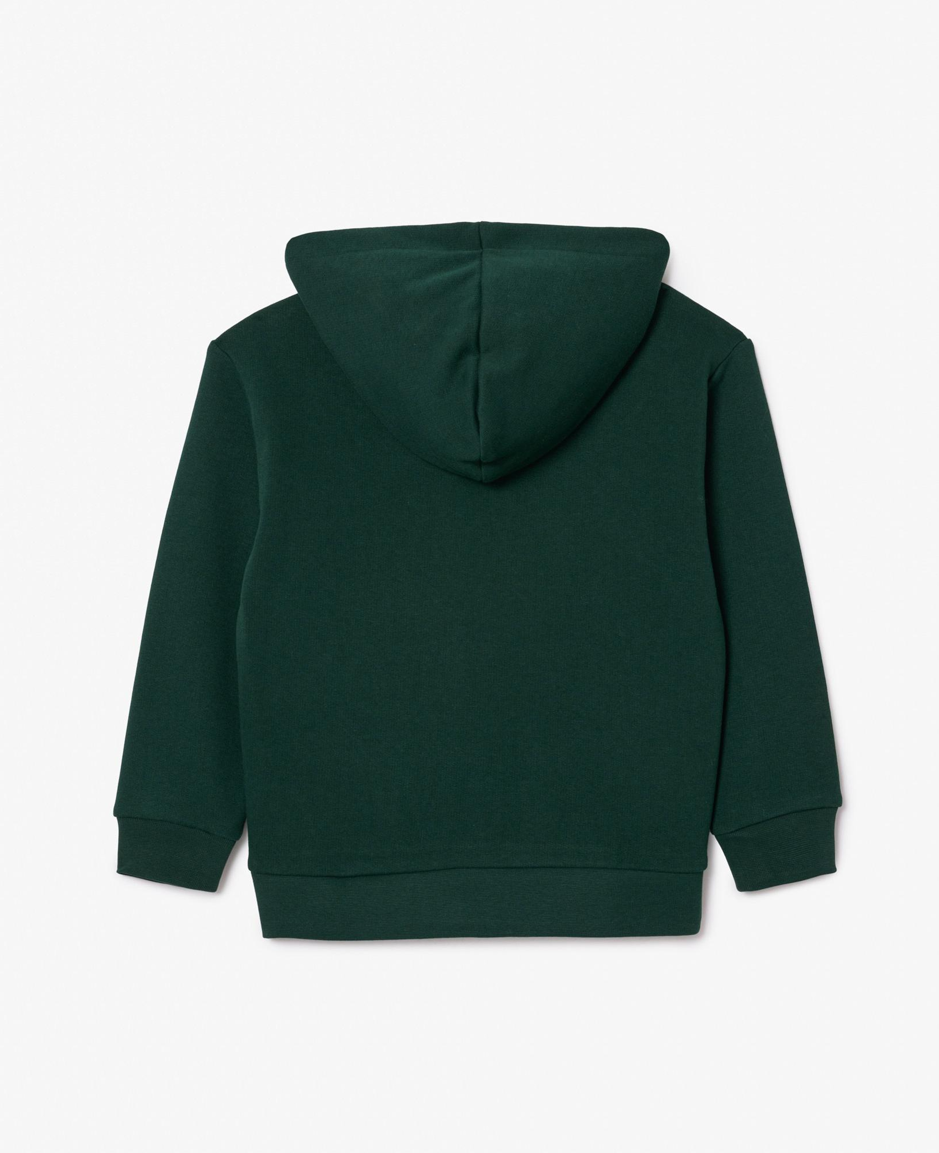Lacoste Çocuk Kapüşonlu Baskılı Yeşil Sweatshirt