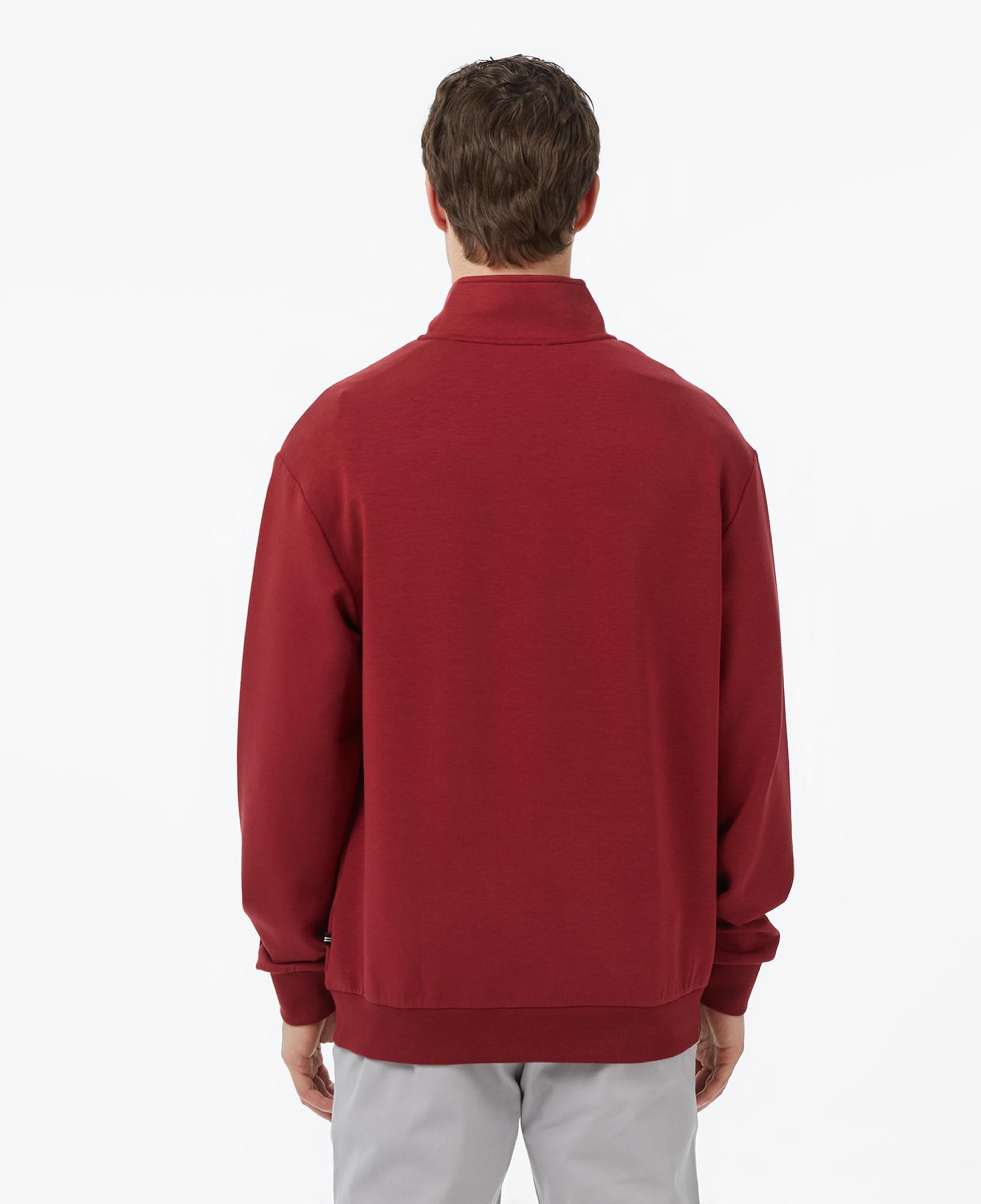 Nautica Erkek Bordo Regular Fit Dik Yaka Sweatshirt