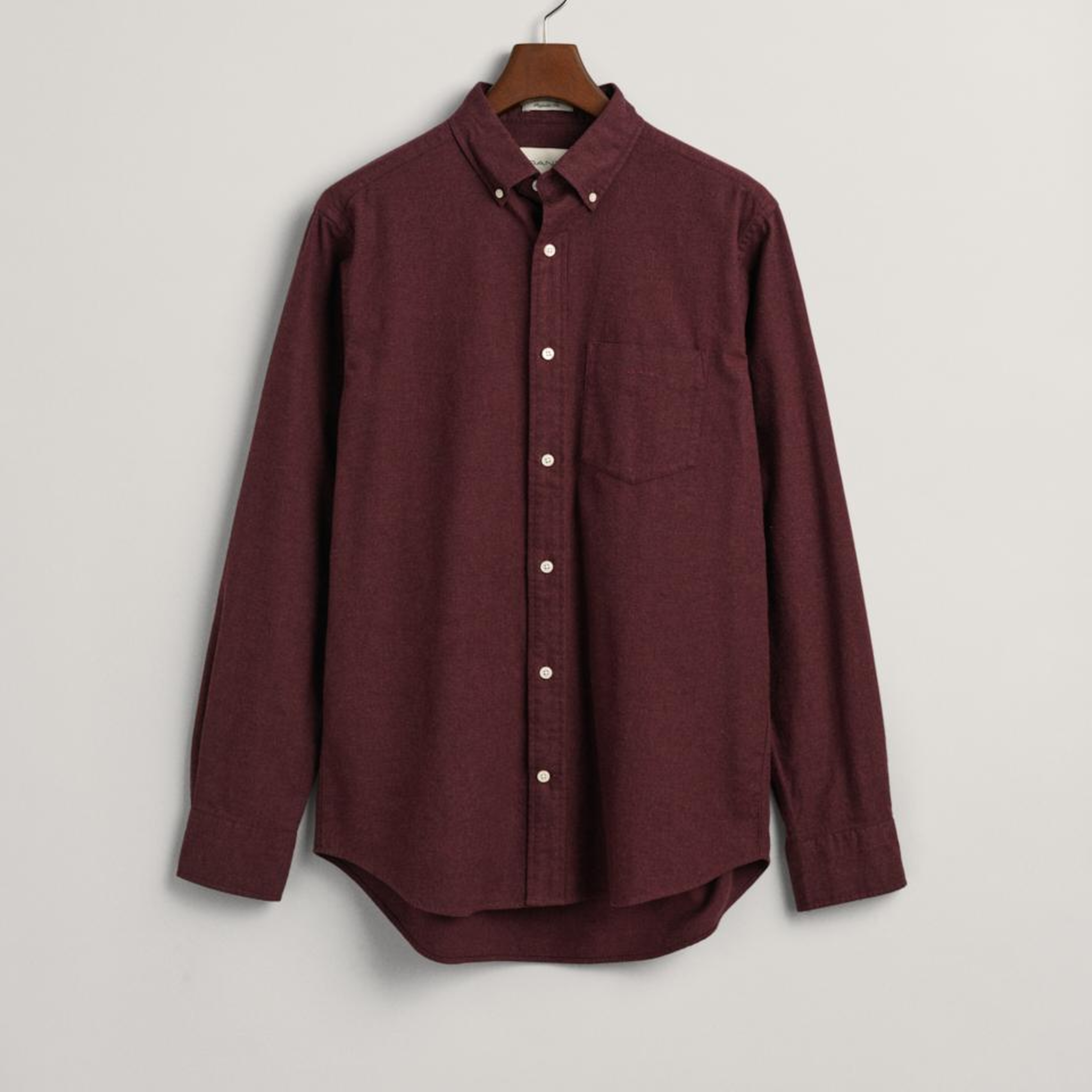 Gant Erkek Bordo Regular Fit Düğmeli Yaka Gömlek