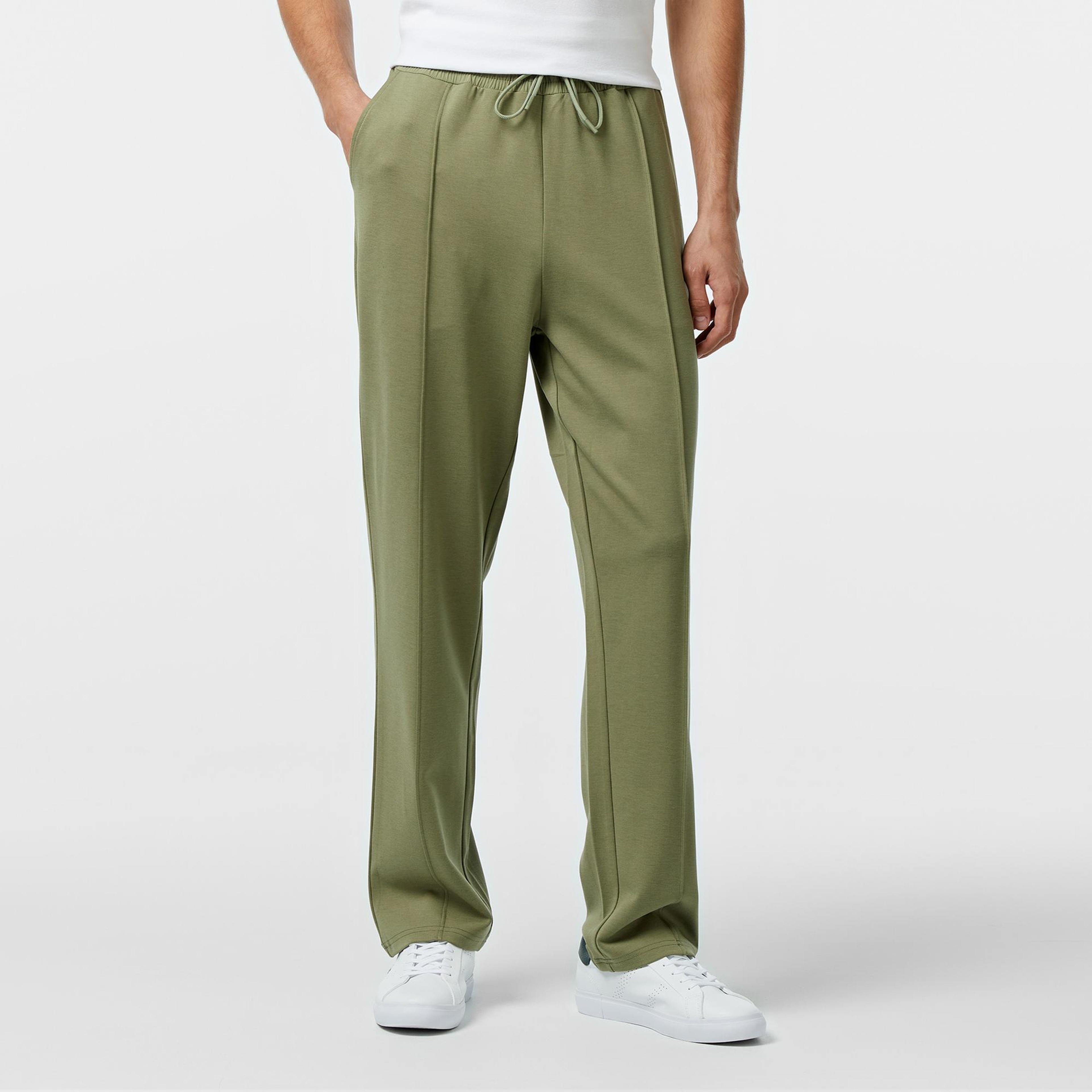 Erkek Tapered Fit Chino Haki Pantolon