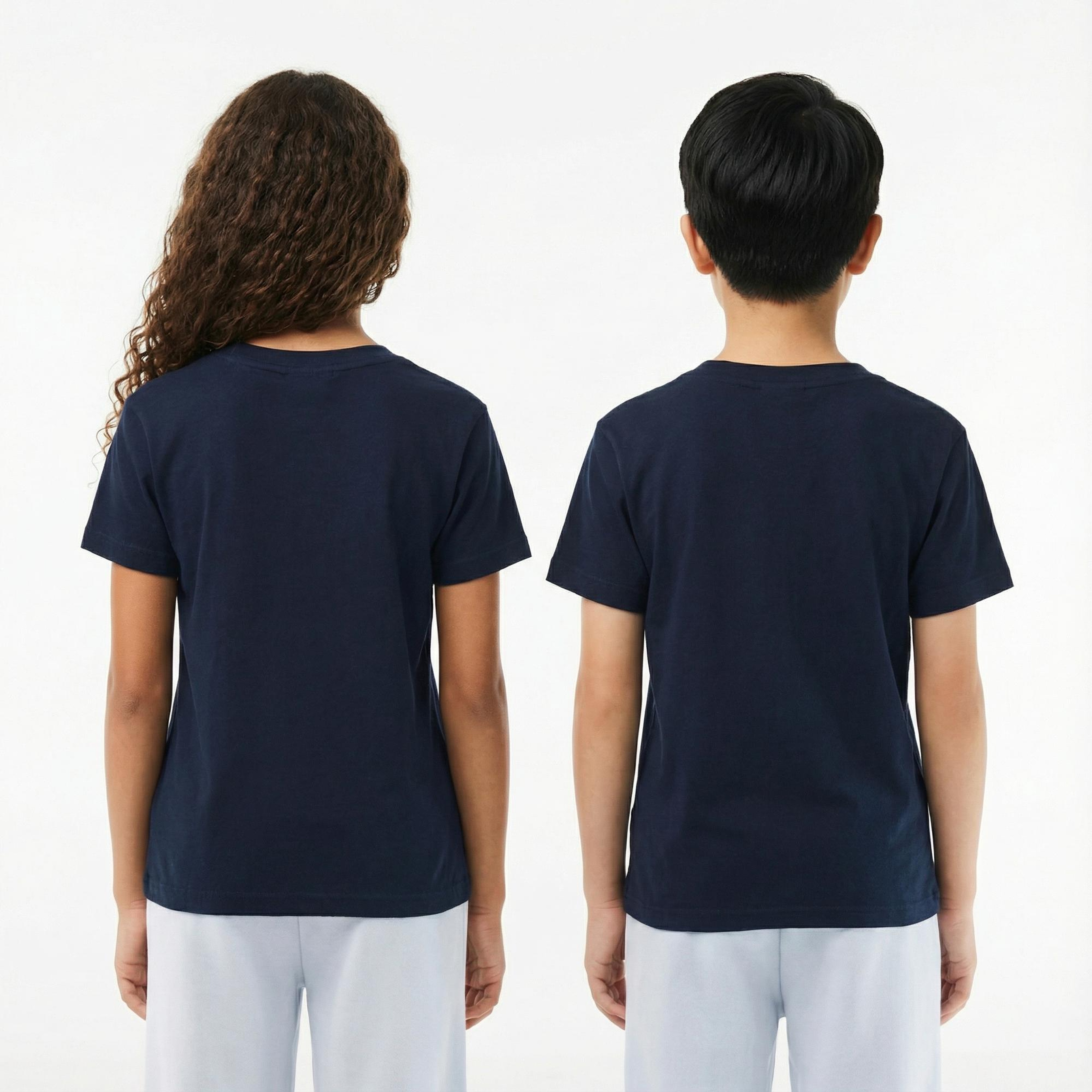 Lacoste Çocuk Bisiklet Yaka Lacivert T-Shirt