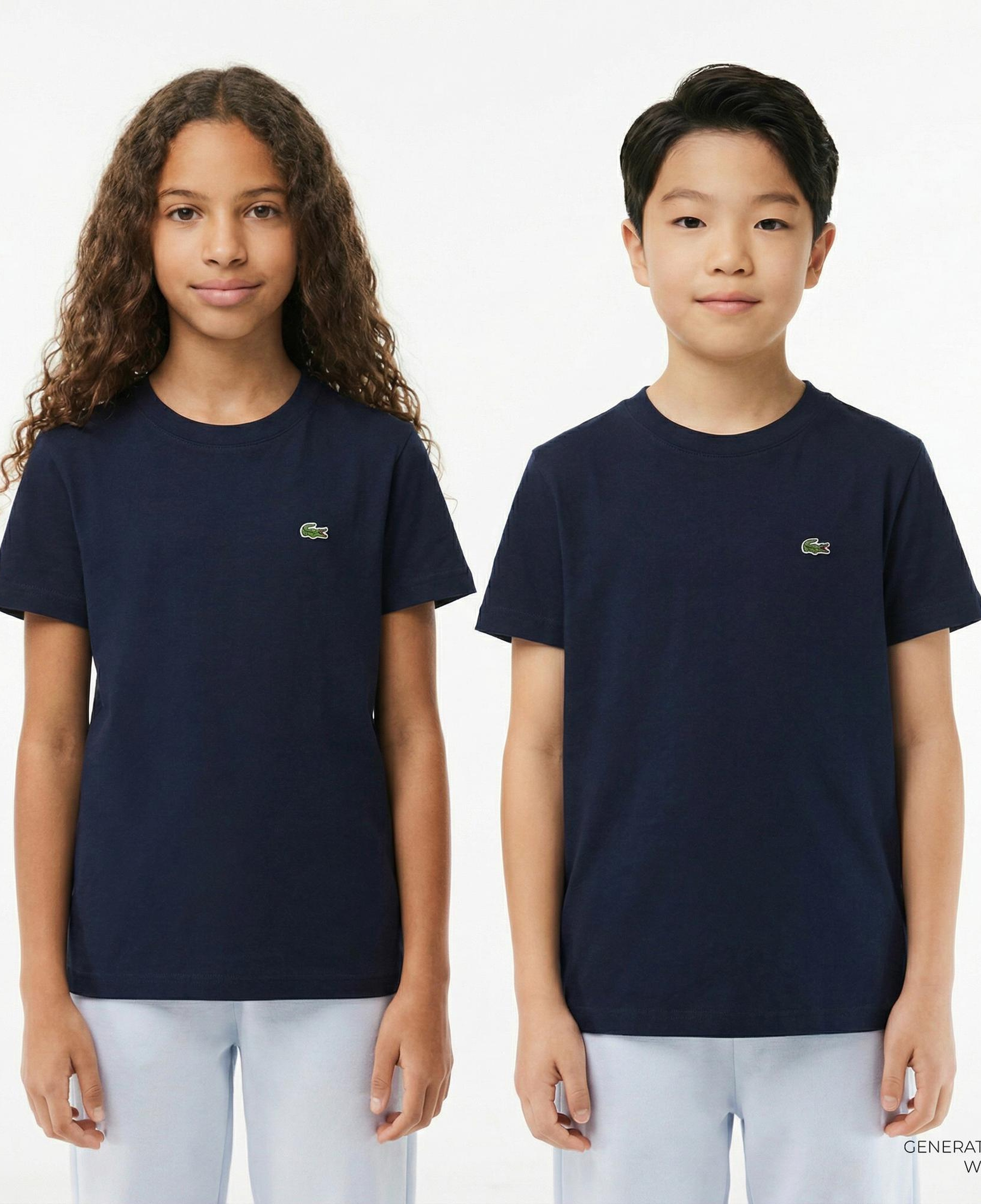 Lacoste Çocuk Bisiklet Yaka Lacivert T-Shirt