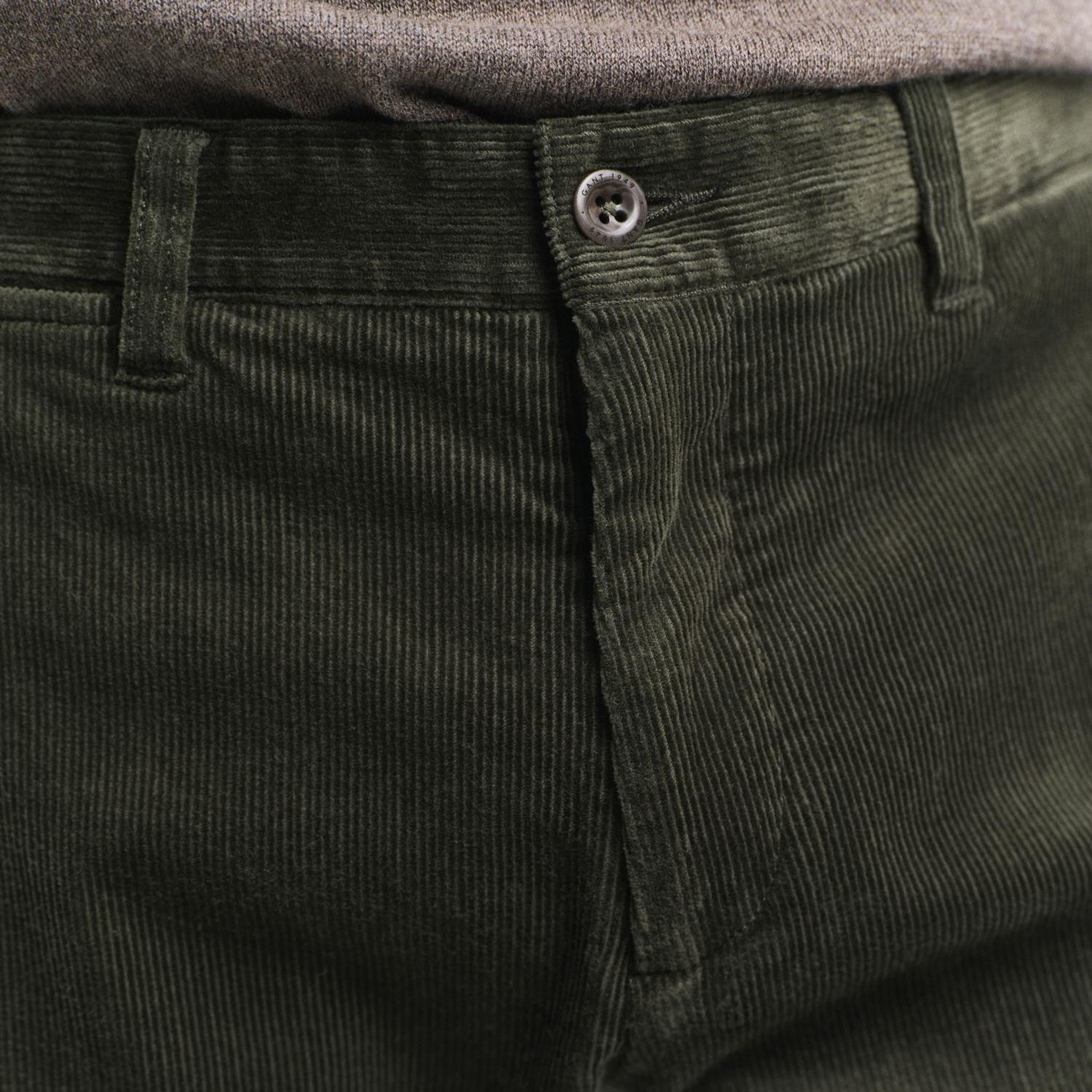 GANT Erkek Yeşil Slim Fit Pantolon