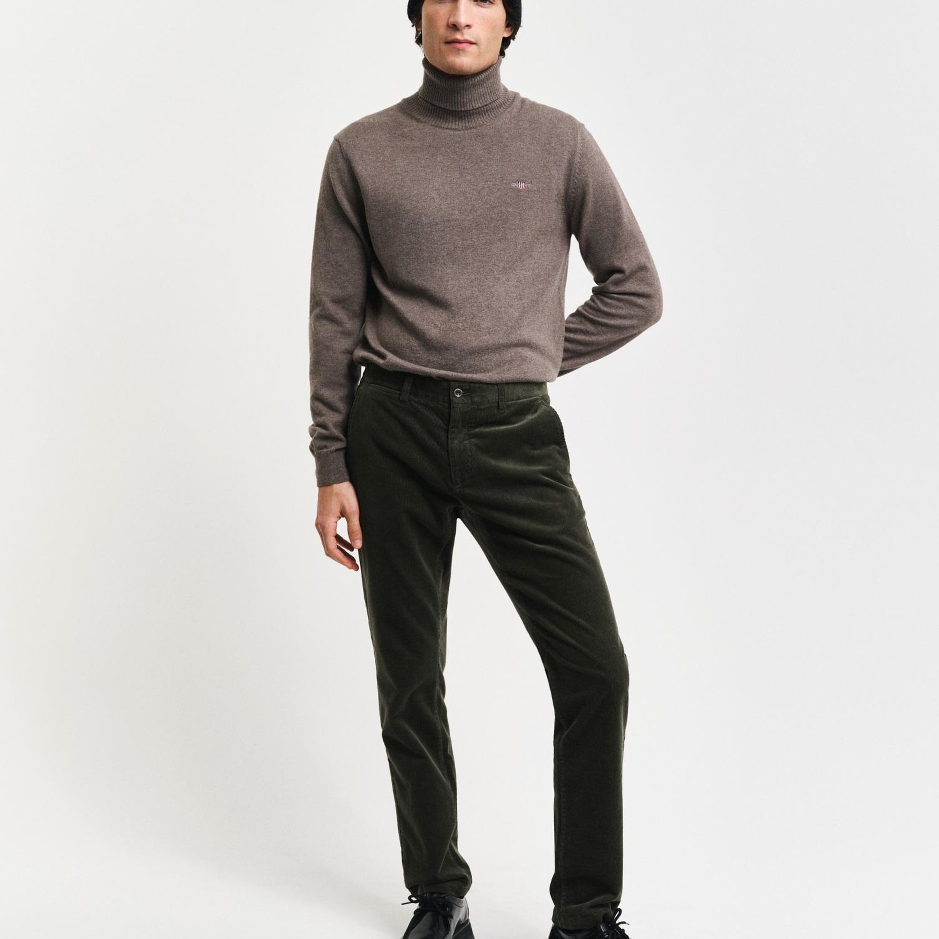 GANT Erkek Yeşil Slim Fit Pantolon