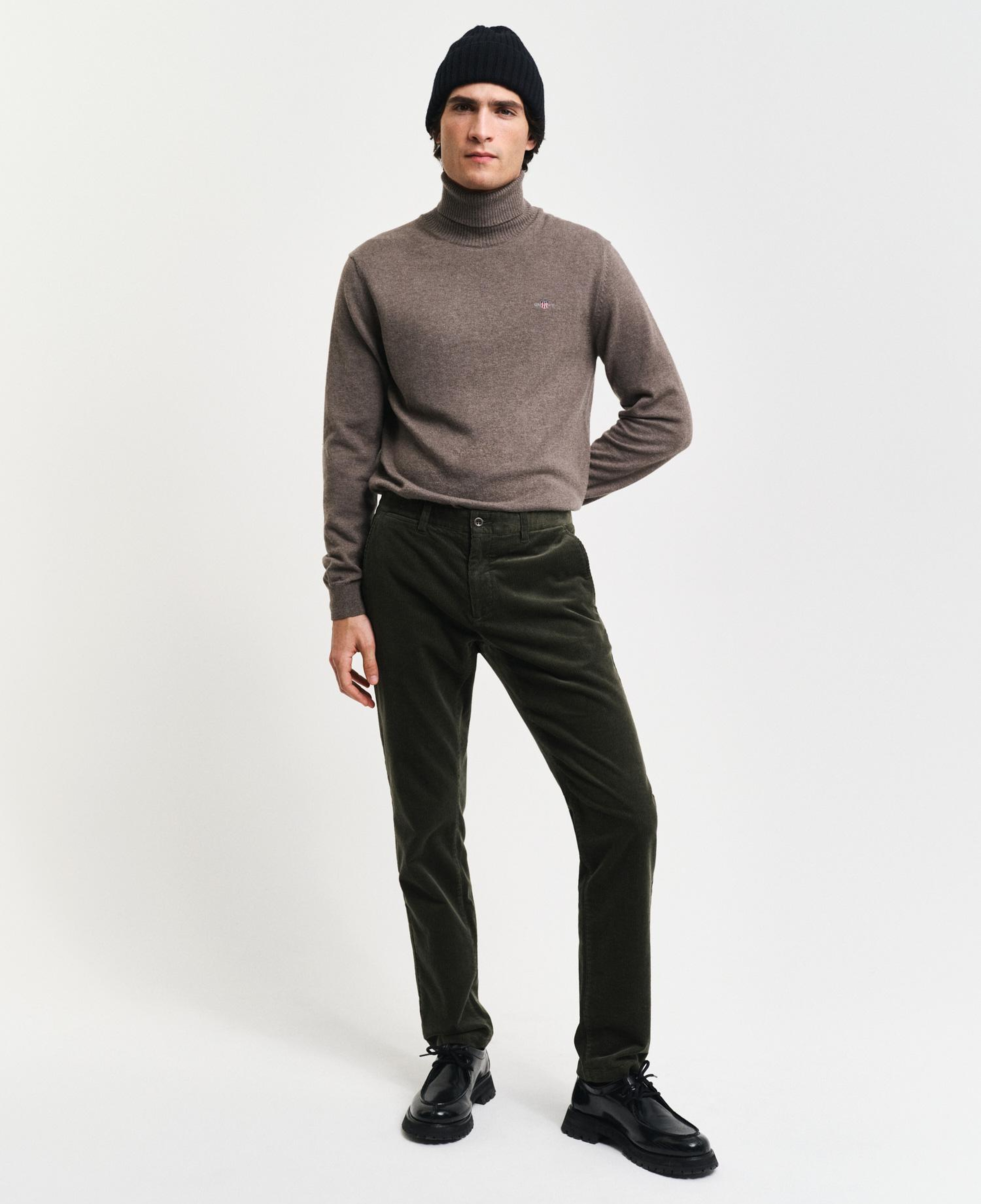 GANT Erkek Yeşil Slim Fit Pantolon