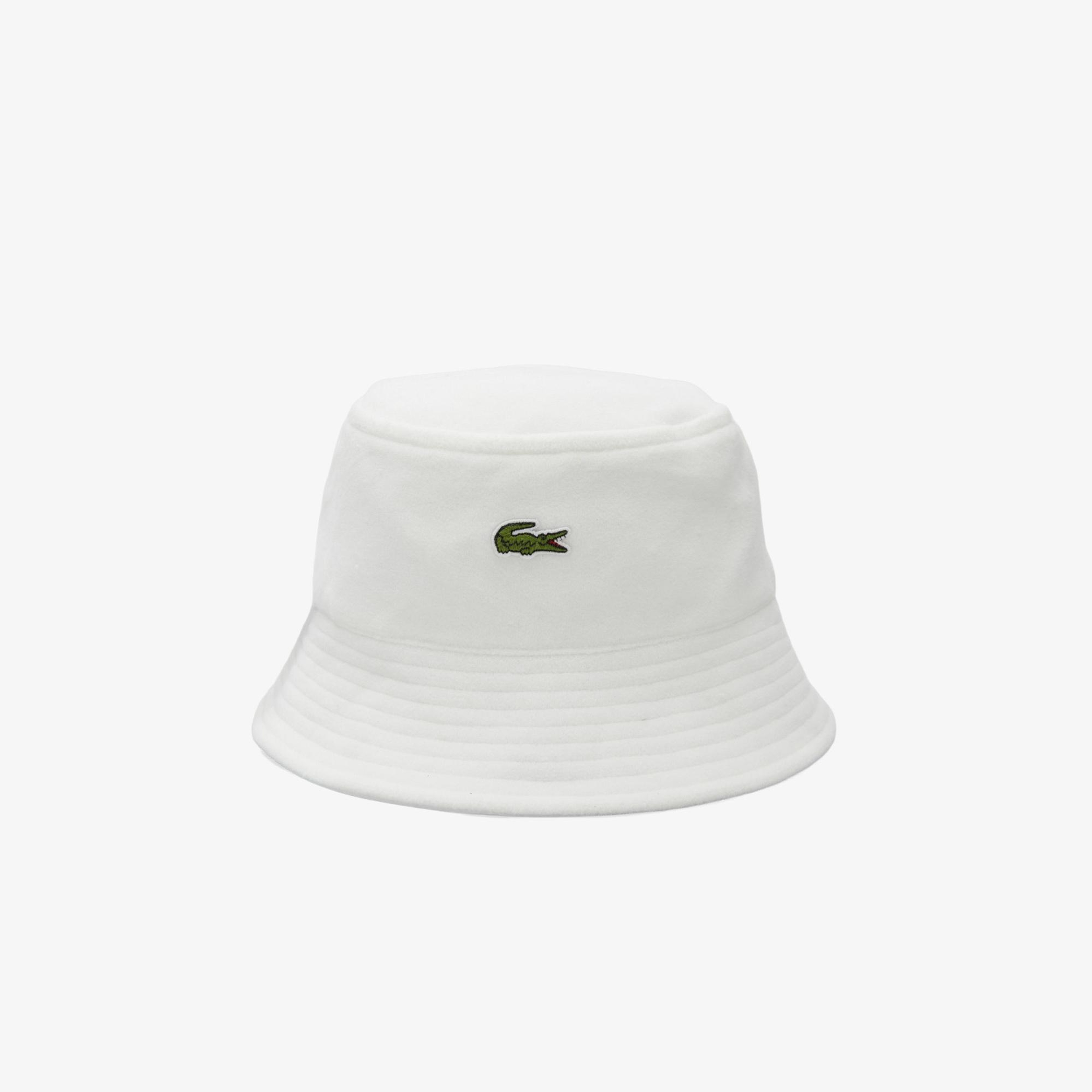 Lacoste Unisex Baskılı Beyaz Şapka