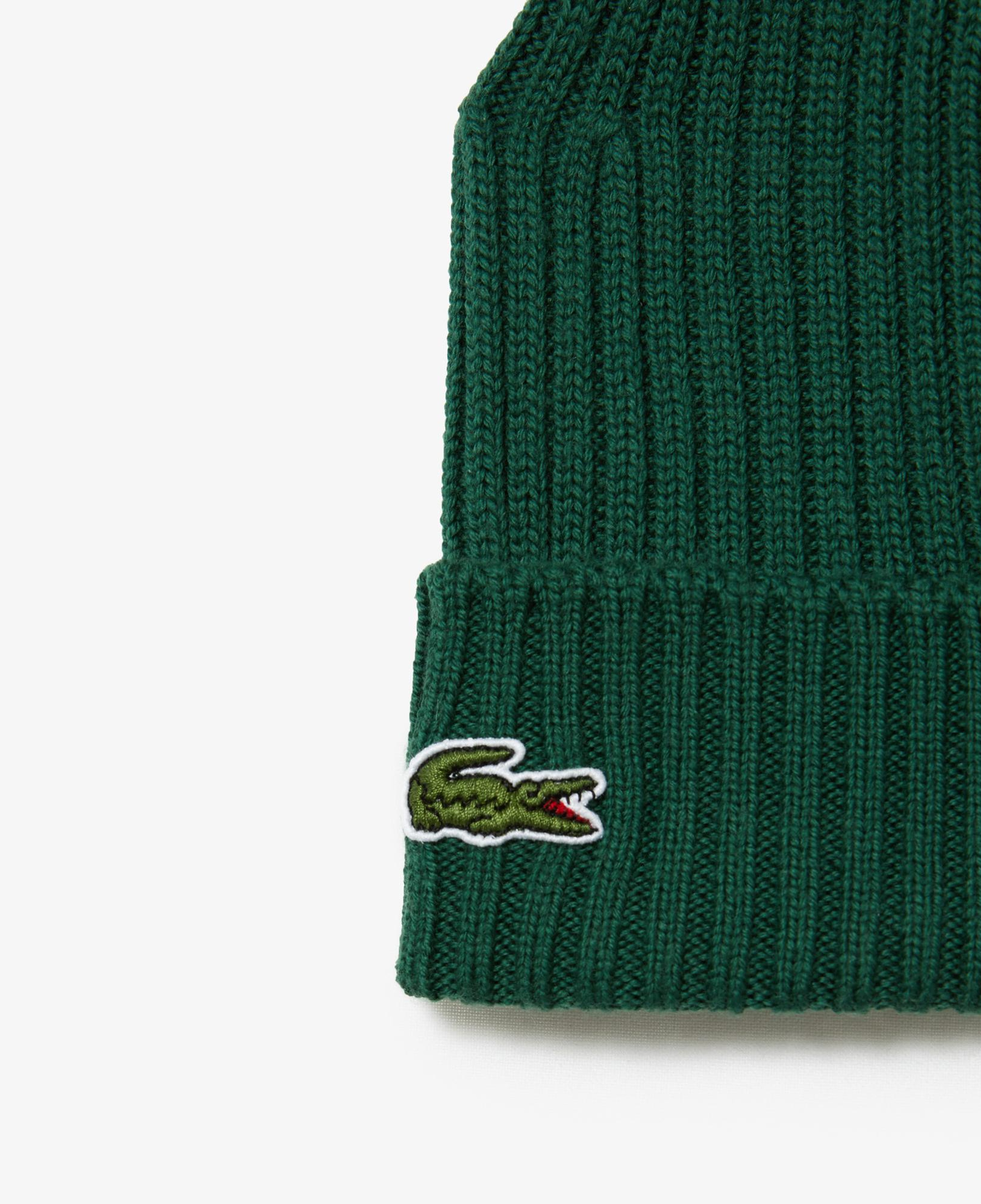 Lacoste Unisex Yün Koyu Yeşil Bere