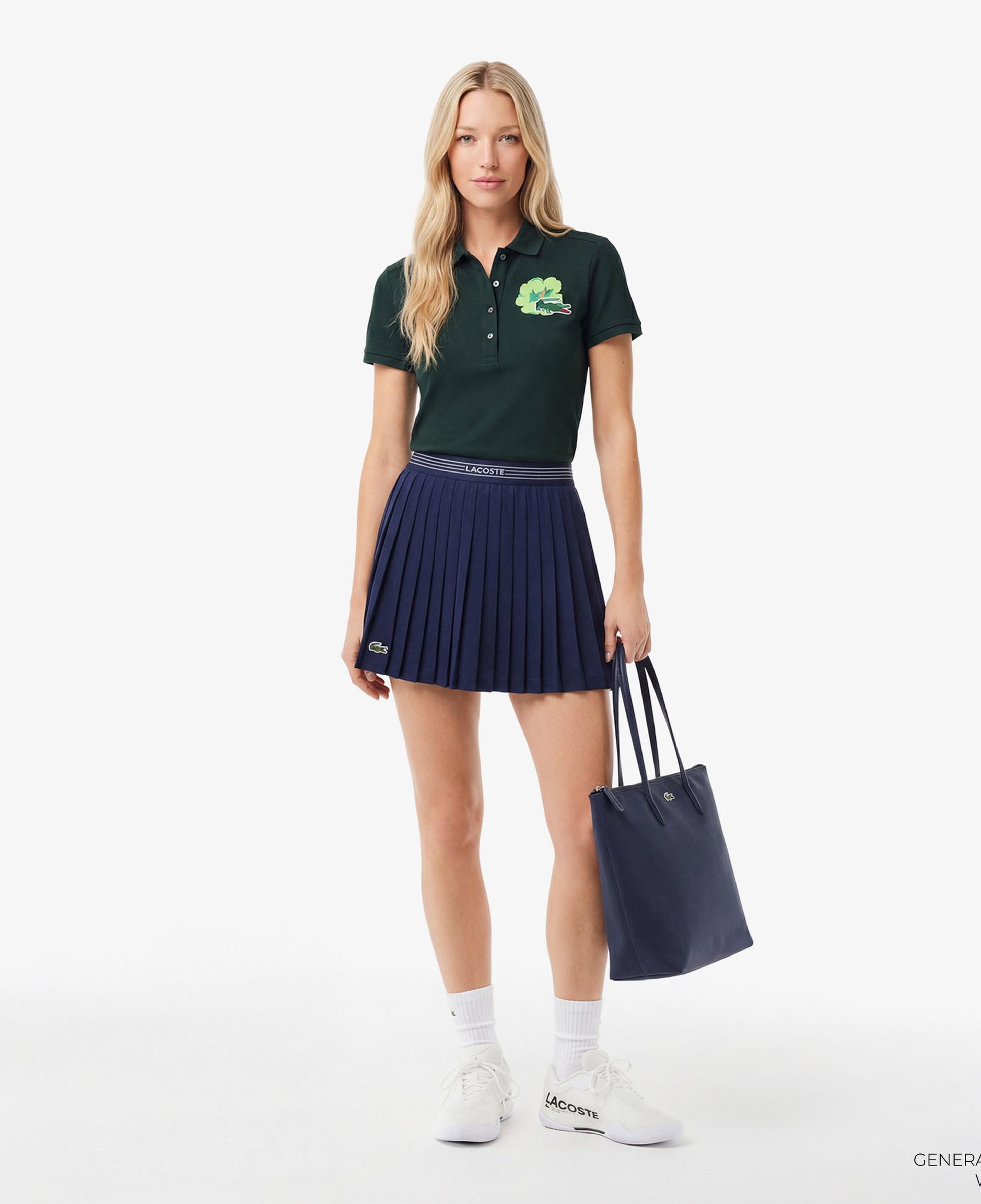 Kadın Slim Fit Koyu Yeşil Polo