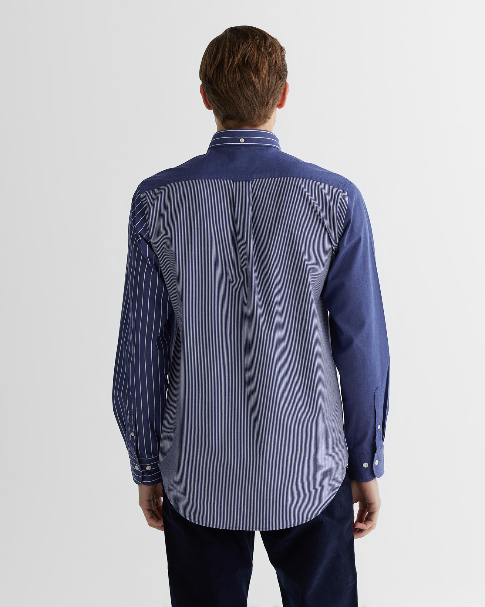 GANT Erkek Lacivert Regular Fit Çizgili Gömlek