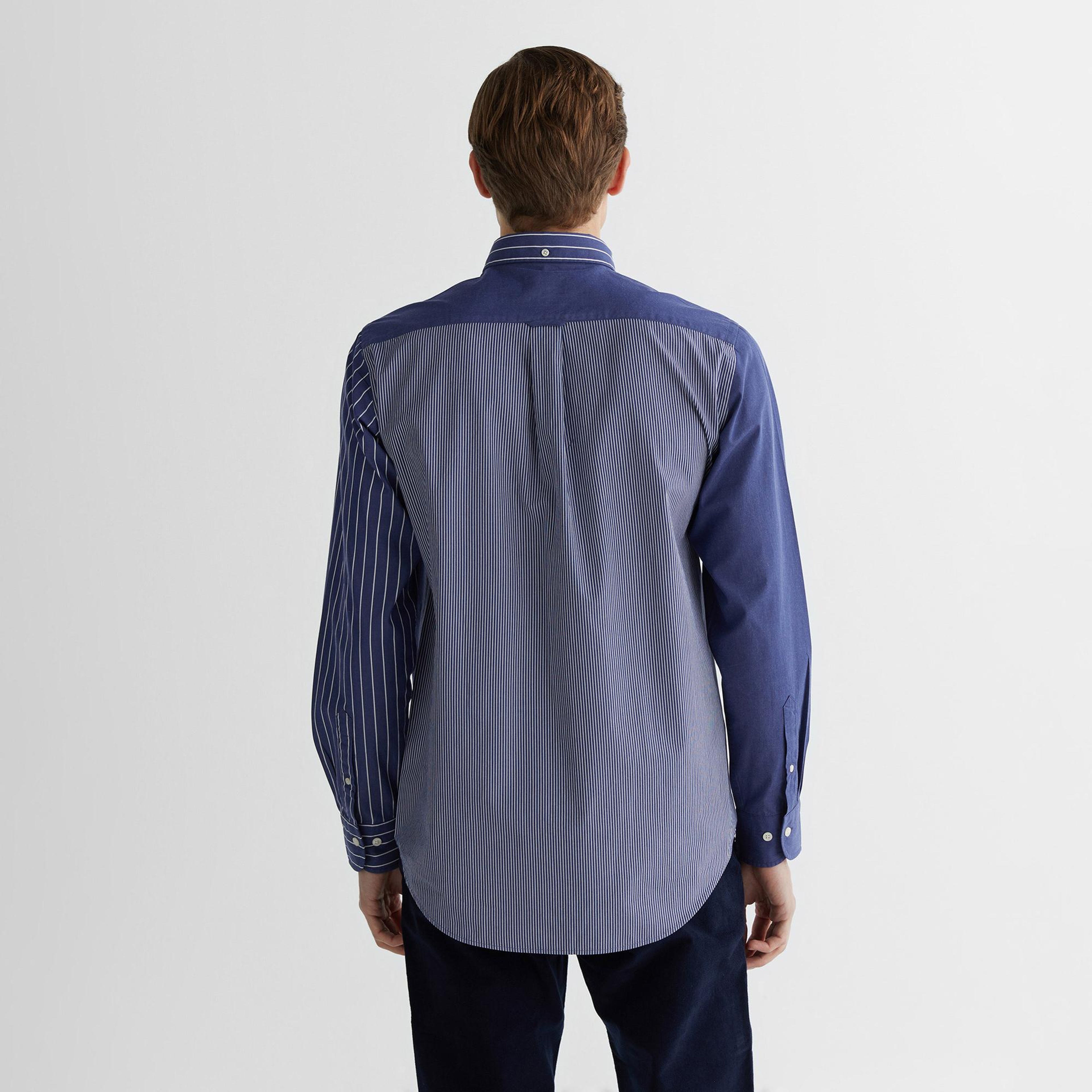 GANT Erkek Lacivert Regular Fit Çizgili Gömlek